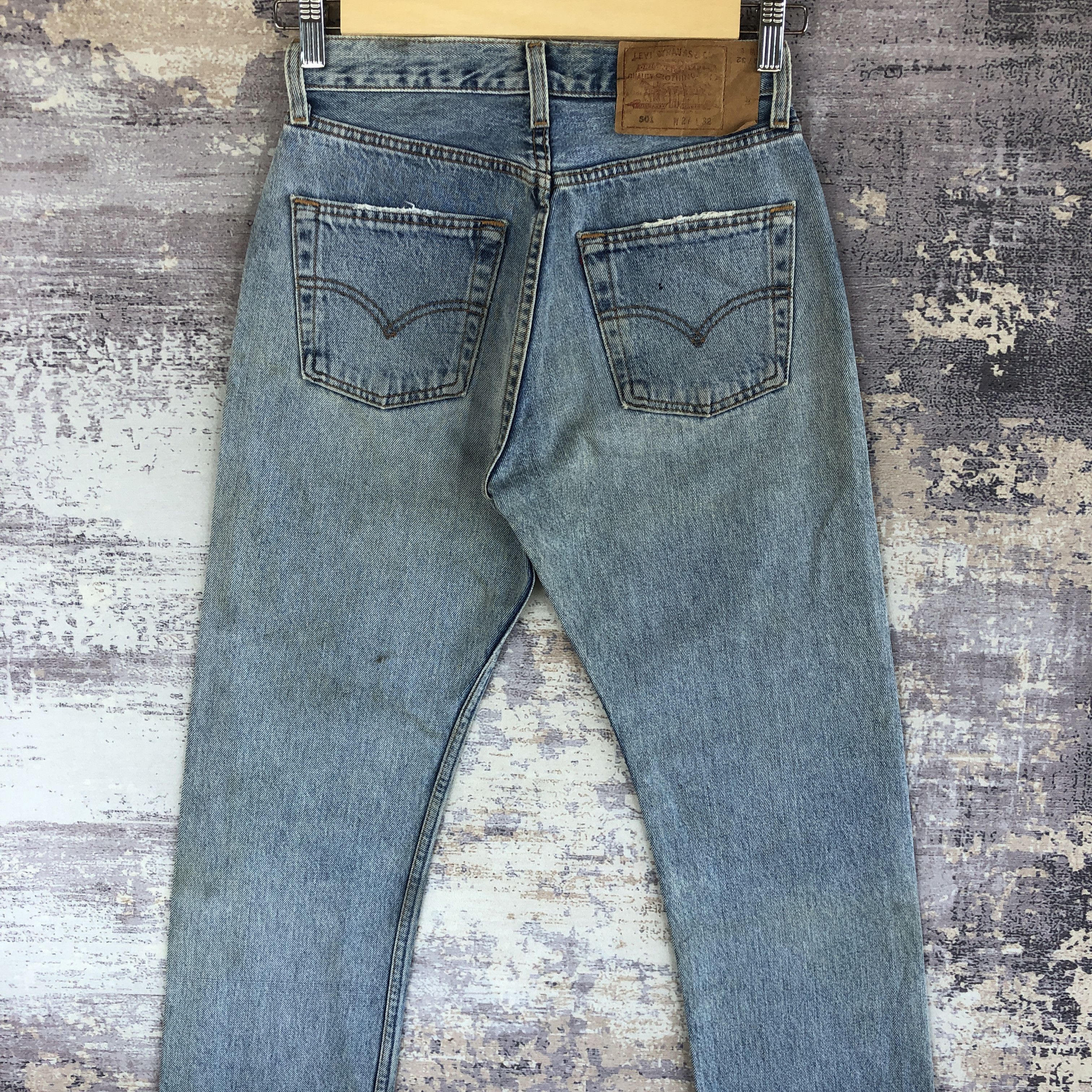 Levi's Vintage 90s Levis 501 Faded Jeans Levi's Light Wash Denim Size 26" / US 2 / IT 38 - 4 Thumbnail