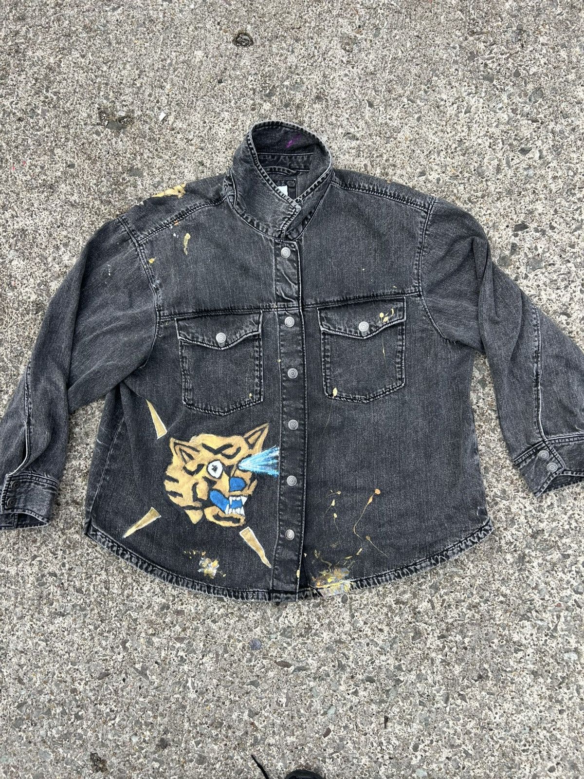 Other Handpainted “Marlboro” Denim Jacket Size US L / EU 52-54 / 3 - 6 Thumbnail