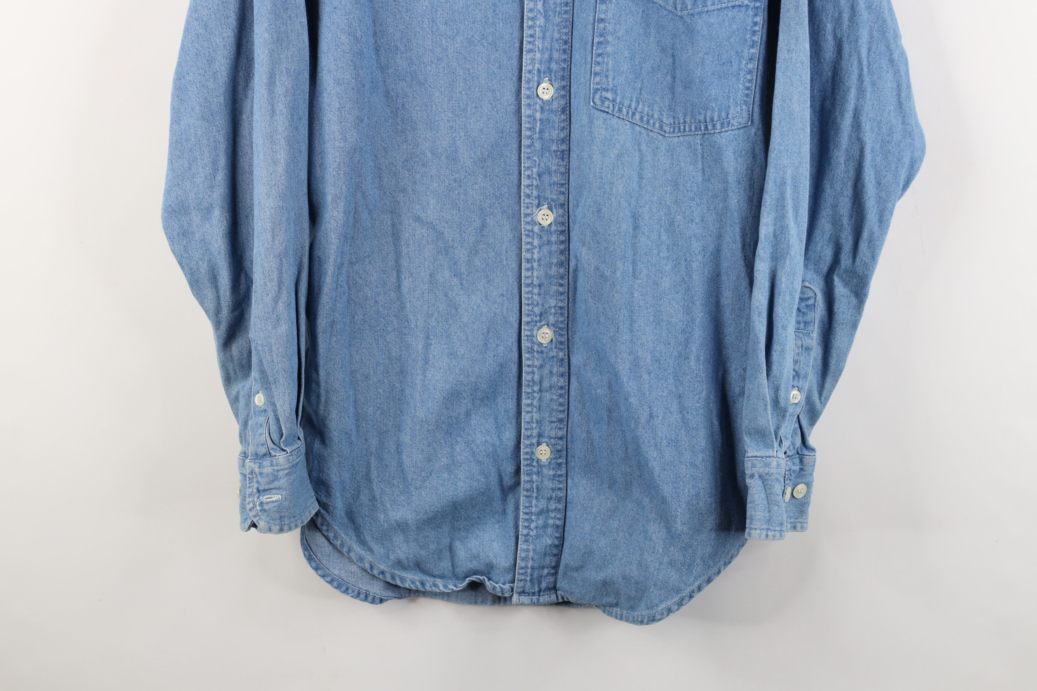 Vintage Vintage 90s Planet Hollywood Beach Denim Button Down Shirt Size US S / EU 44-46 / 1 - 3 Thumbnail