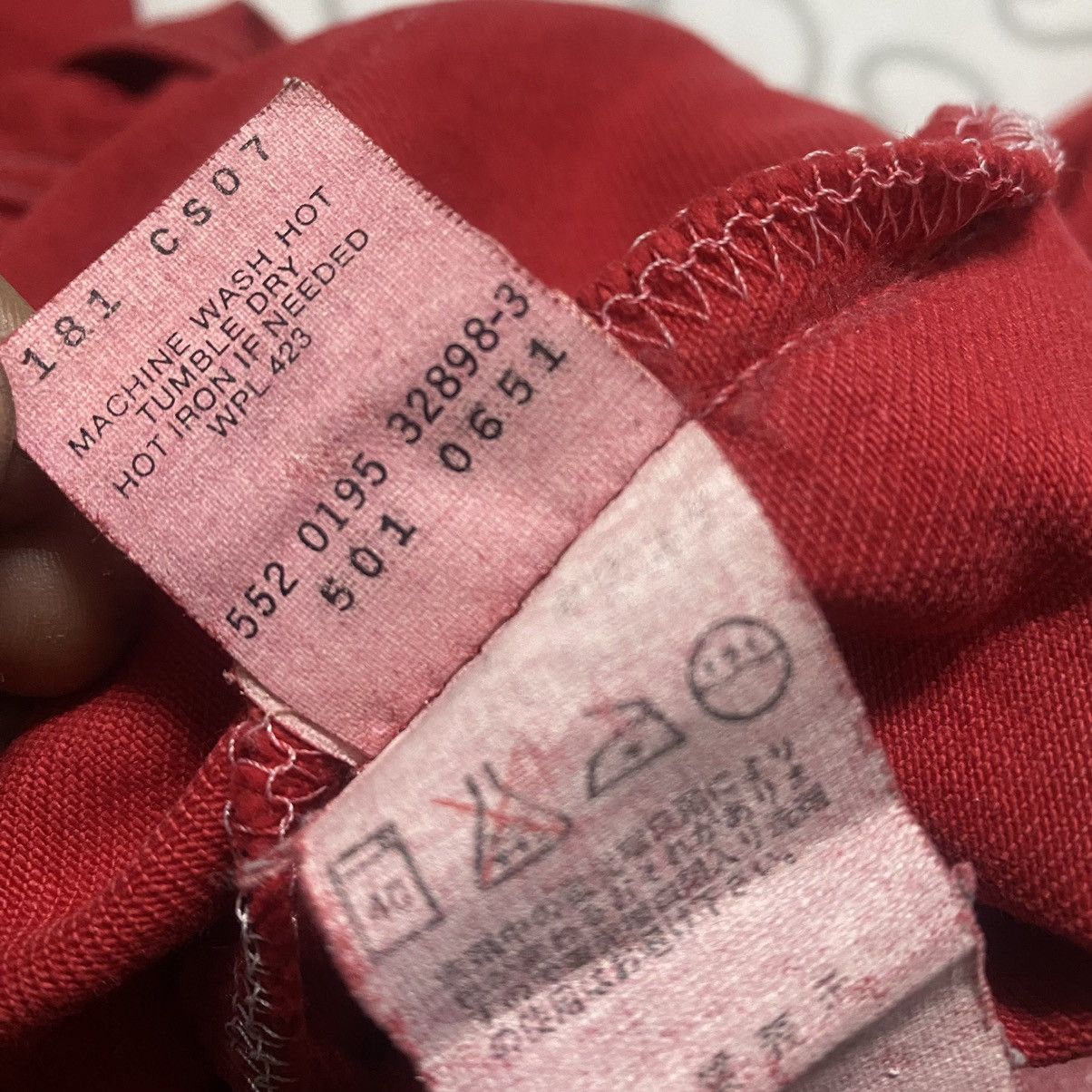 Levi's Vintage 80s Levis 501 Red Jeans Size US 31 - 18 Thumbnail