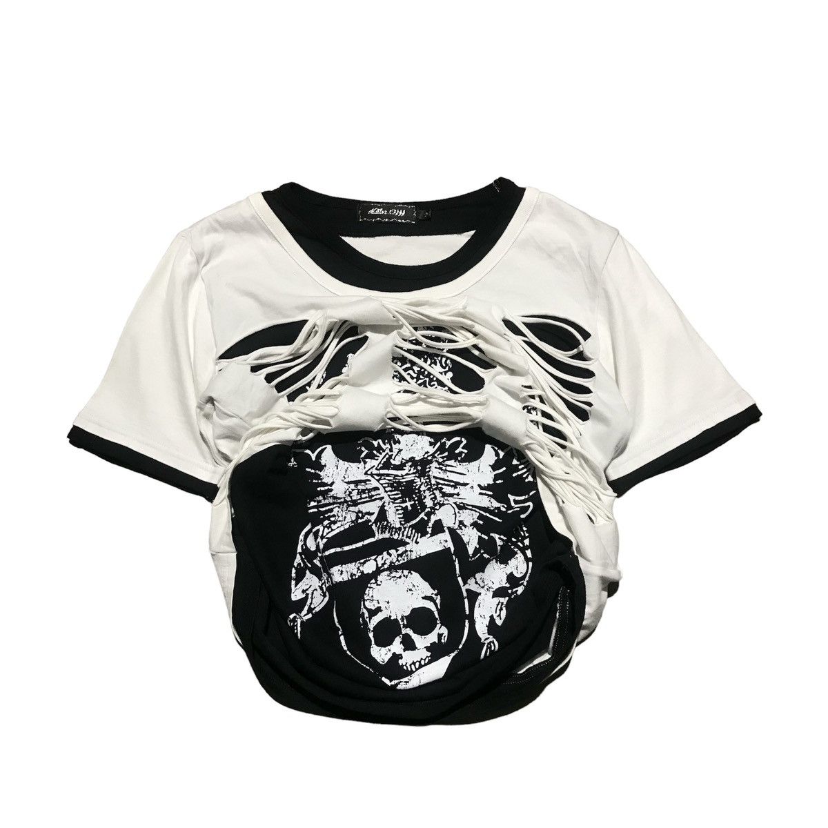 14th Addiction × If Six Was Nine × Le Grande Bleu (L.G.B.) Reito Tee Poem Double Layer Ifsixwasnine Gothic Punks Style Size US M / EU 48-50 / 2 - 2 Thumbnail