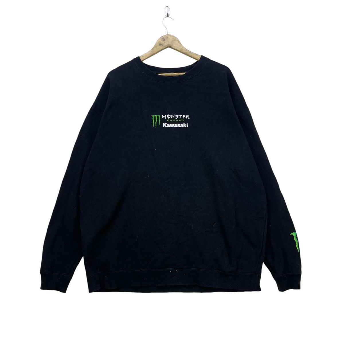 Vintage 💥Kawasaki Monster Energy Pull Over Sweatshirt Size US XL / EU 56 / 4 - 1 Thumbnail