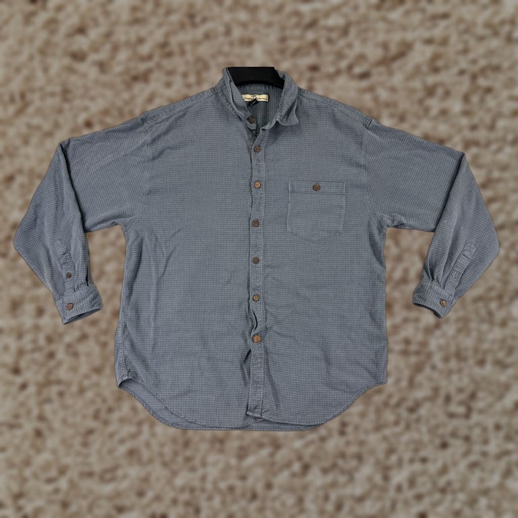 Tommy Bahama Tommy Bahama Shirt Mens XL Blue 100% Silk Check Hawaiian Camp Button Up Size US XL / EU 56 / 4 - 1 Thumbnail