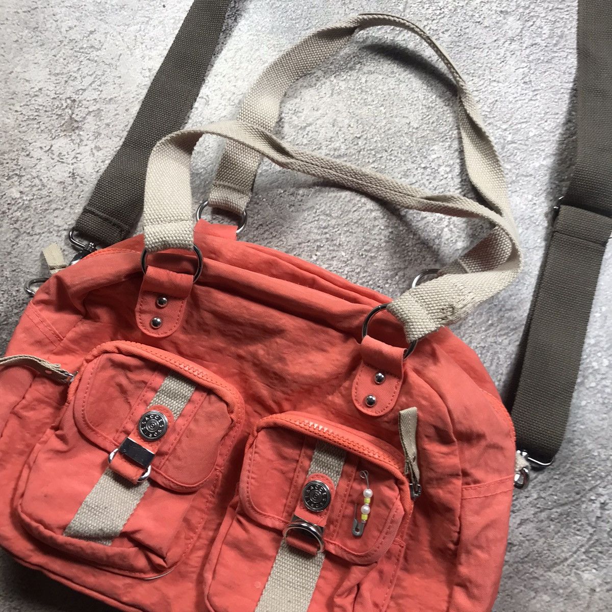 Vintage Vintage Y2K Red Crossbody Pocket Bag Japanese Streetwear OS Size ONE SIZE - 4 Thumbnail