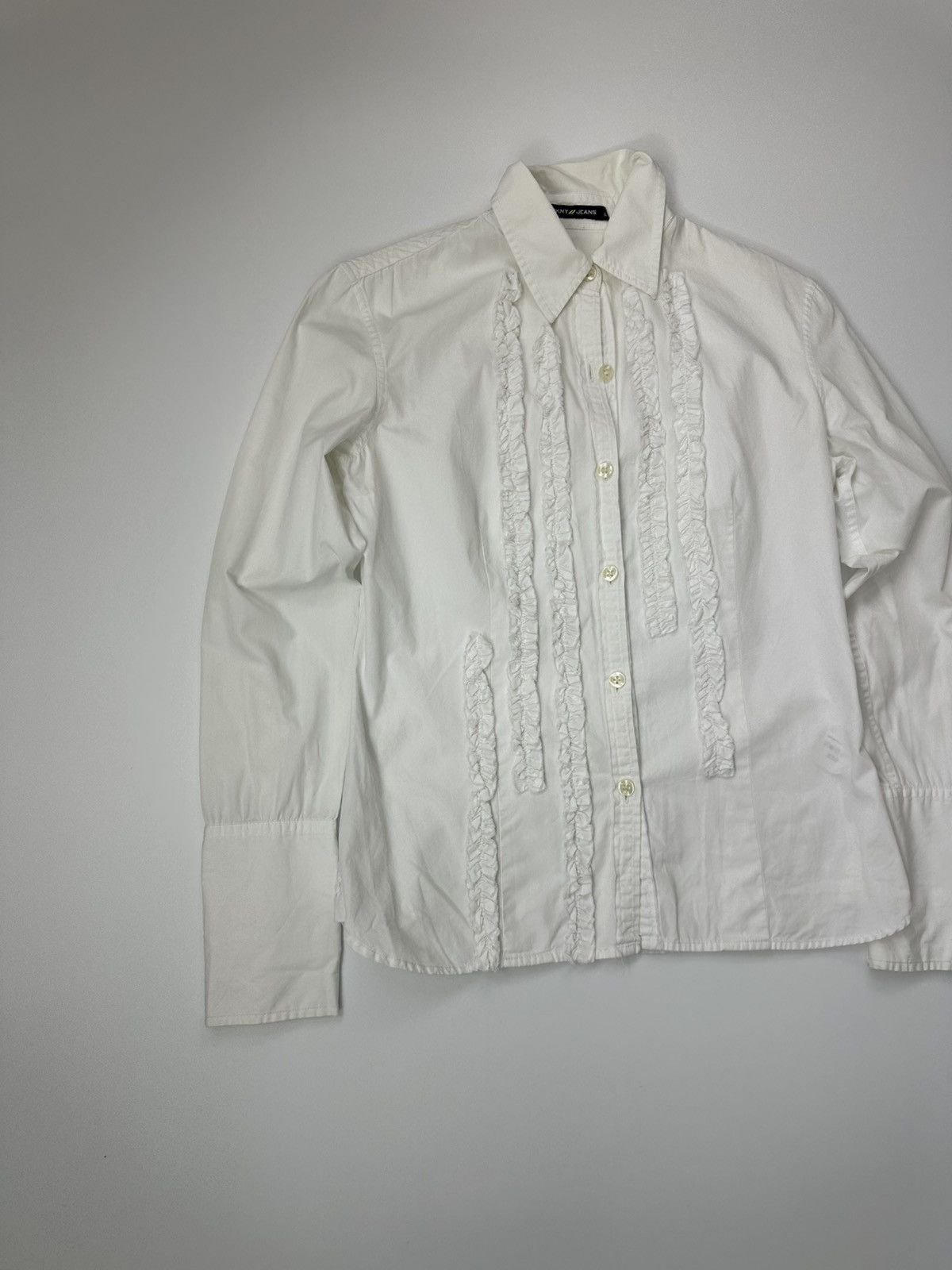 DKNY DKNY Dress Shirt White M Size Size M / US 6-8 / IT 42-44 - 3 Thumbnail