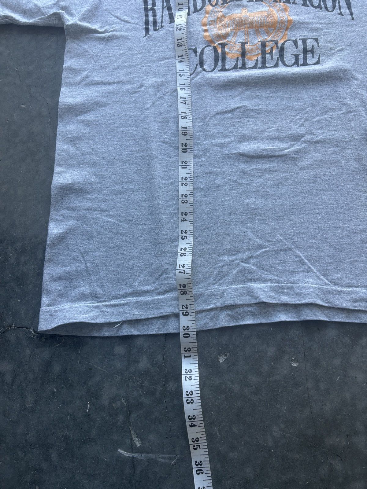 Fruit Of The Loom × Vintage Vintage 90s Randolph Macon College Graphic Tee Size US XL / EU 56 / 4 - 6 Thumbnail