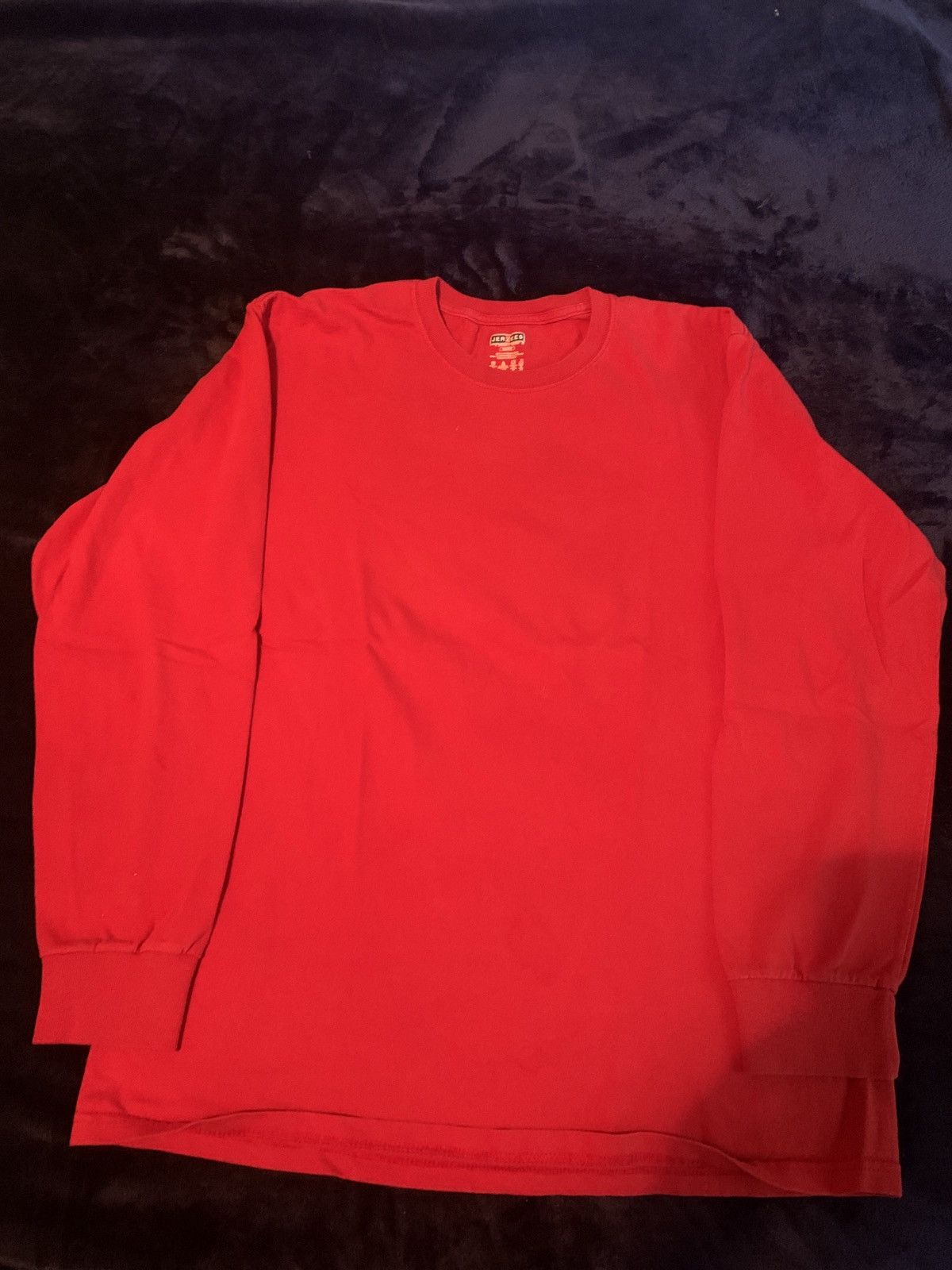 Jerzees × Vintage Herders Red Longsleeve Sweater Casual Streetwear Fashion Y2K Size US S / EU 44-46 / 1 - 3 Thumbnail
