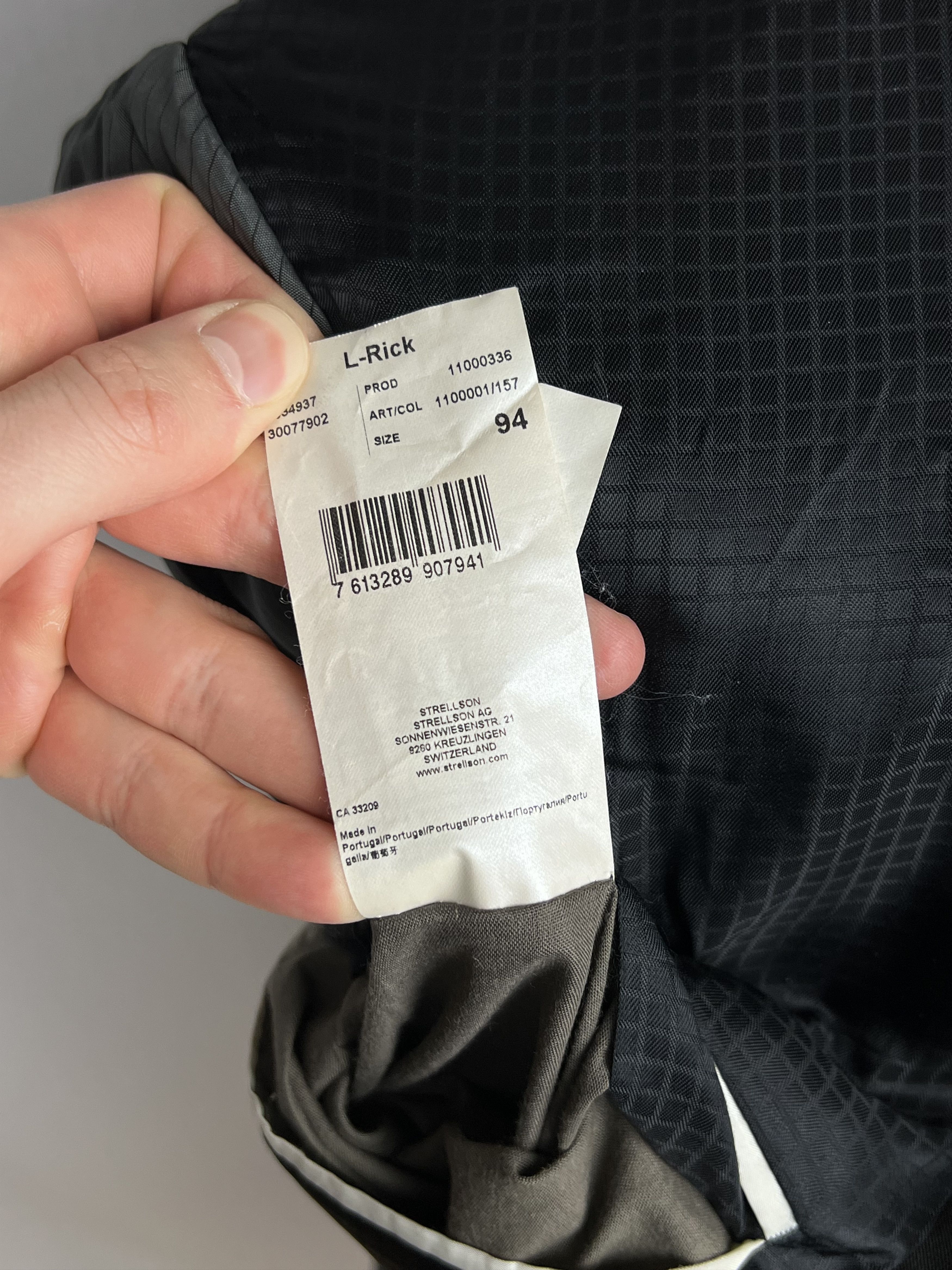Strellson Solid Gray-Brown Wool Classic Slim-Fit 2 Piece Long Suit Size 40L - 14 Thumbnail