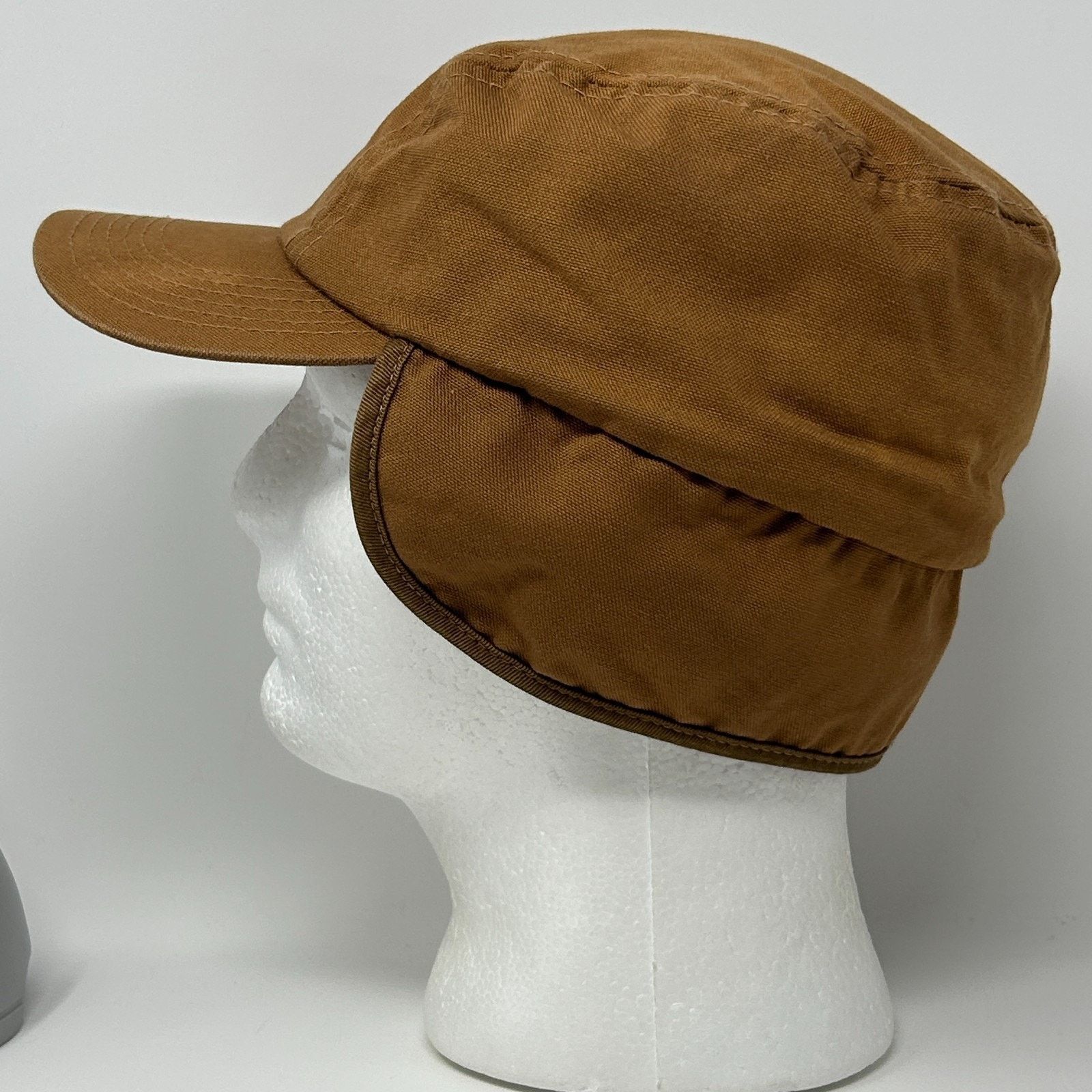 Other Broner Canvas Trapper Hat Baseball Cap Hunter Brown L Large Size ONE SIZE - 8 Thumbnail