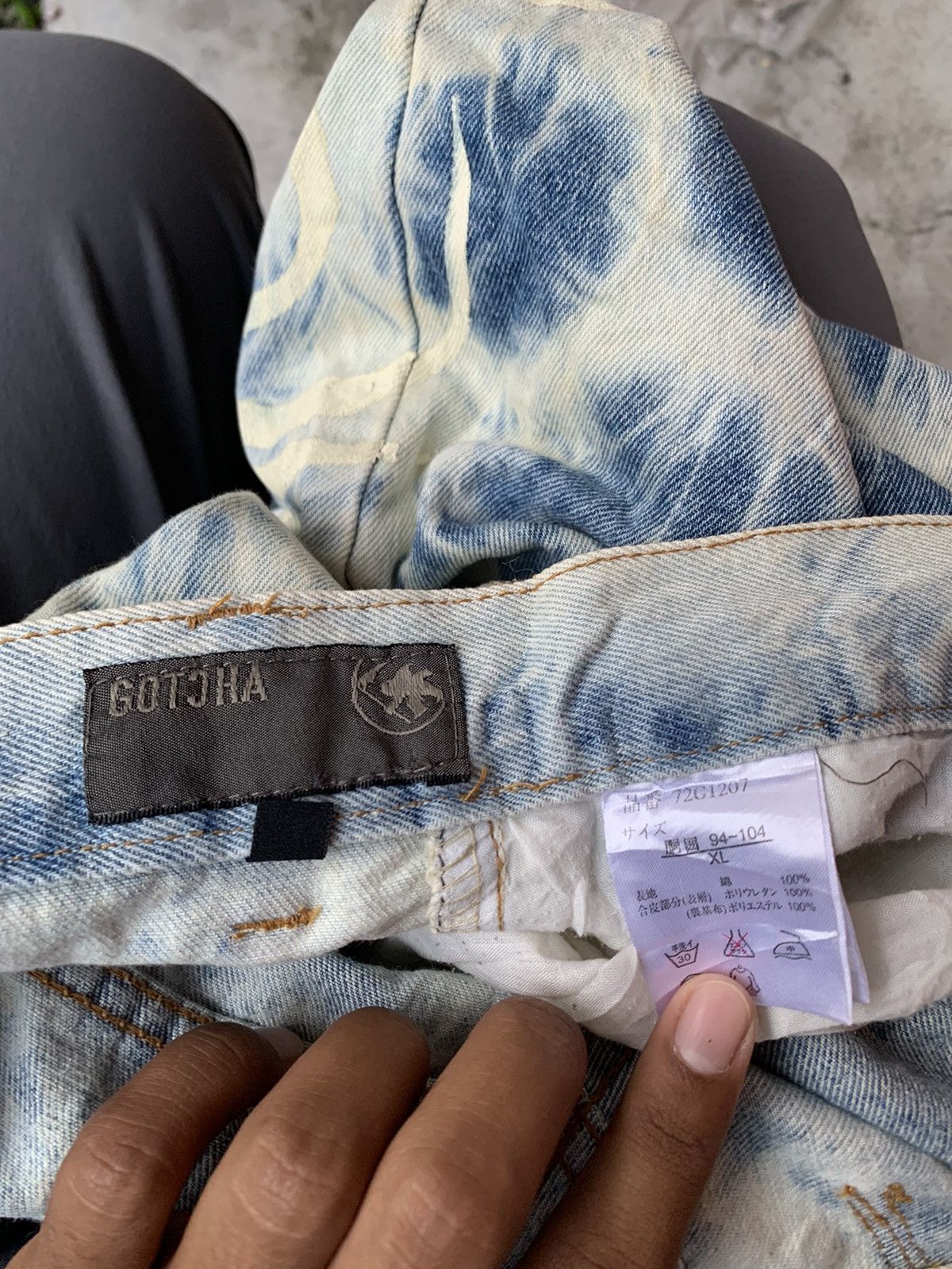 Vintage 👹VINTAGE THRASHED GOTCHA DENIM SHORTS Size US 34 / EU 50 - 13 Thumbnail