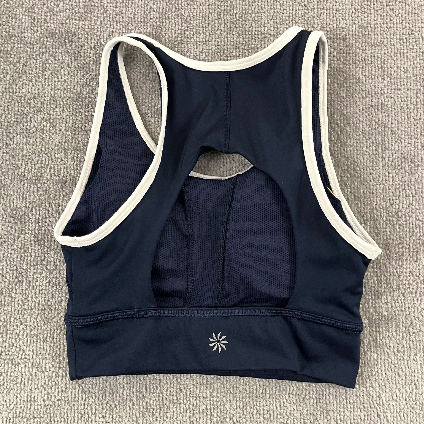 Athleta ATHLETA Sports Bra Bralette XS Movement Compression Navy Blue Womens XS Chest Bralette Size ONE SIZE - 2 Thumbnail