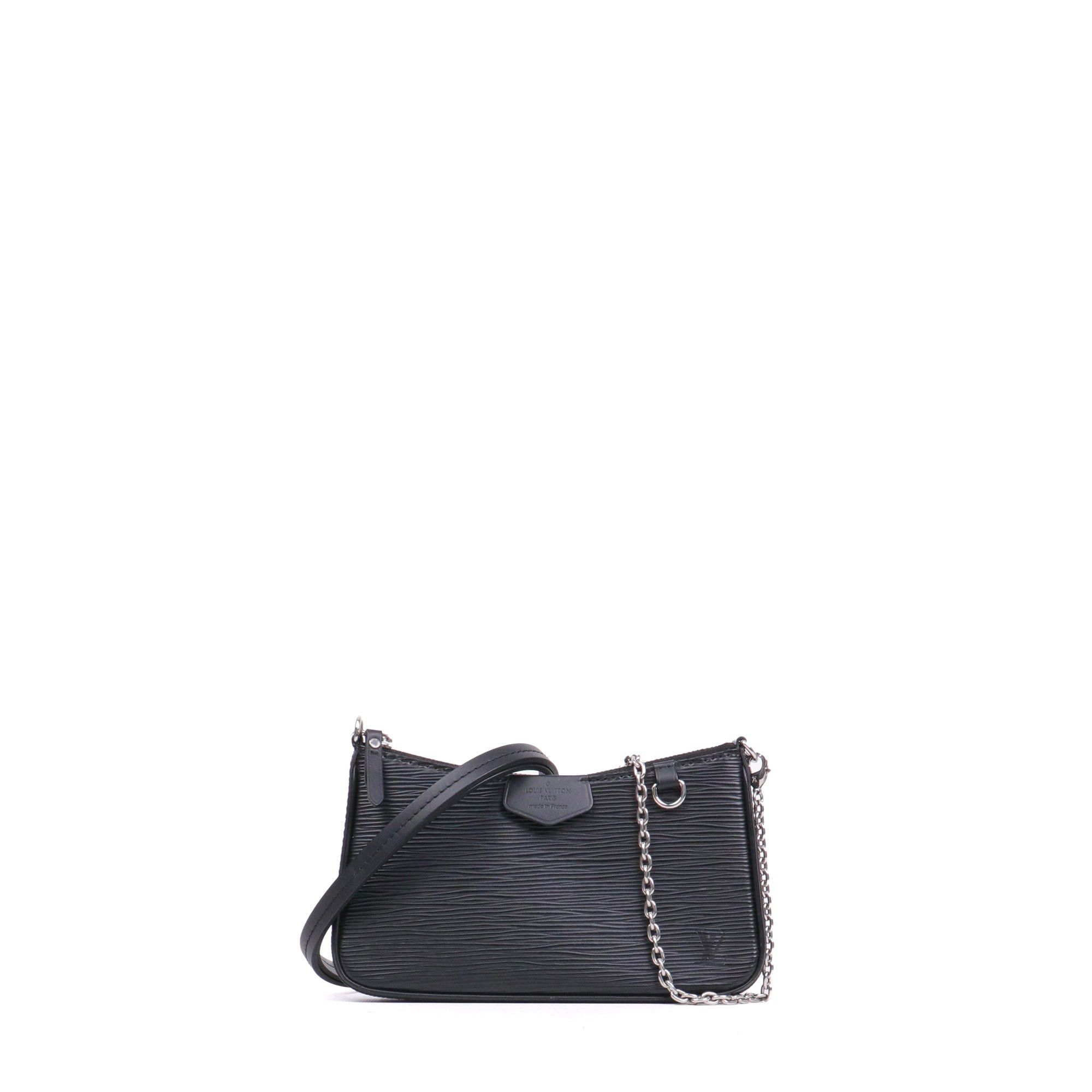Louis Vuitton LOUIS VUITTON - Louis Vuitton Easy Pouch On Strap shoulder bag in black epi leather Size ONE SIZE - 1 Thumbnail