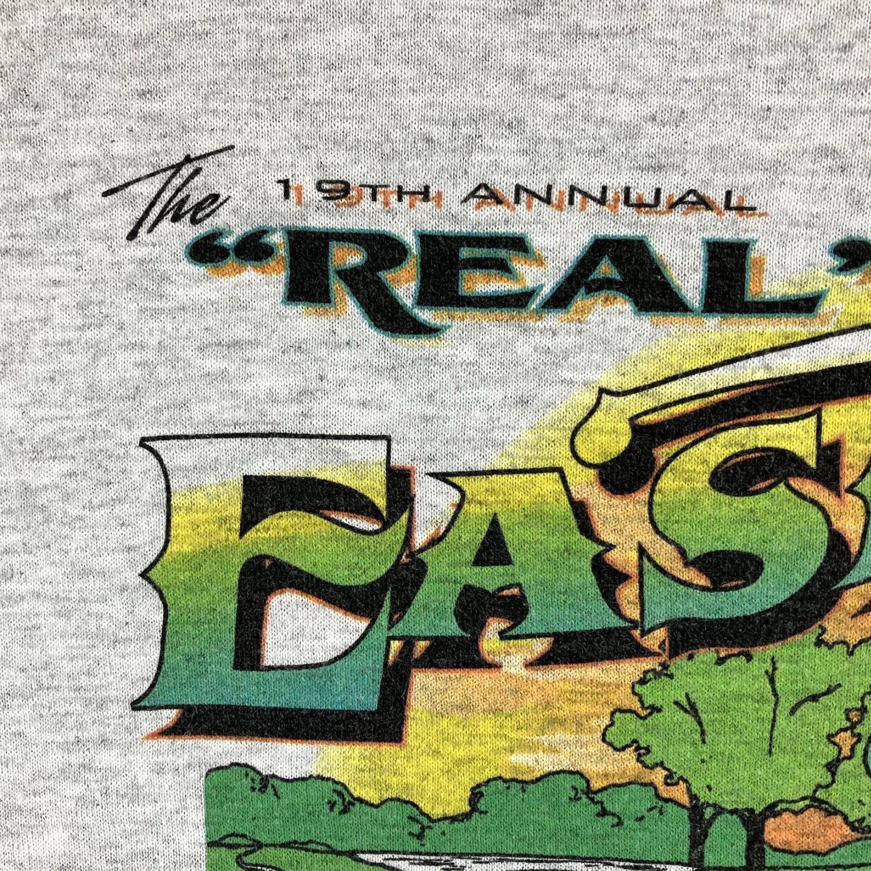 Jerzees VINTAGE Mens T-Shirt Street Rod Logo 2005 St. Louis Street Rod Association's Real Easter Show JERZEES Gray Cotton Polyester Crew Neck Short Sleeve L Size US L / EU 52-54 / 3 - 5 Thumbnail