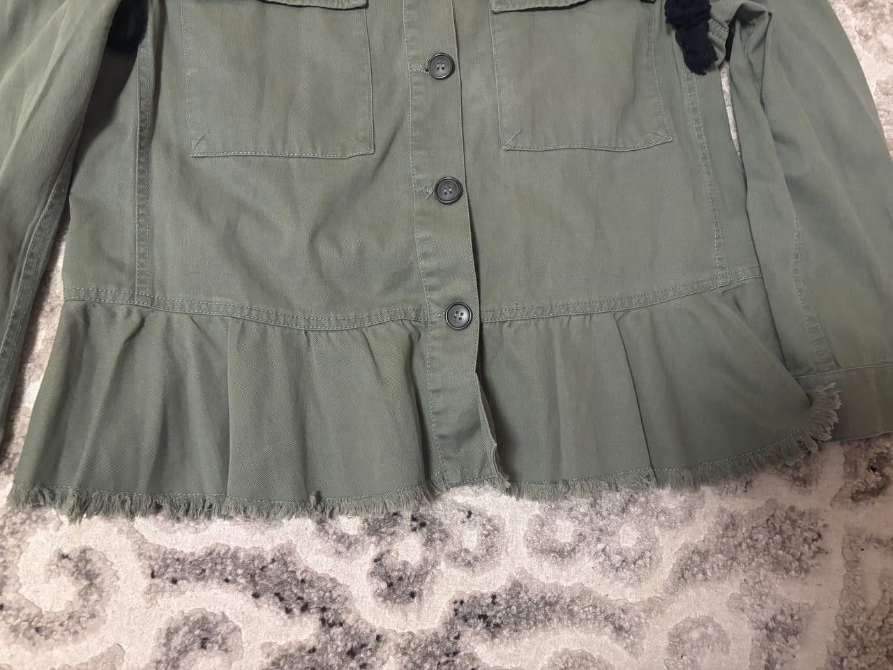 Zara Zara Woman Embroidered Jacket M Boho Military Style Tassels Size M / US 6-8 / IT 42-44 - 6 Thumbnail
