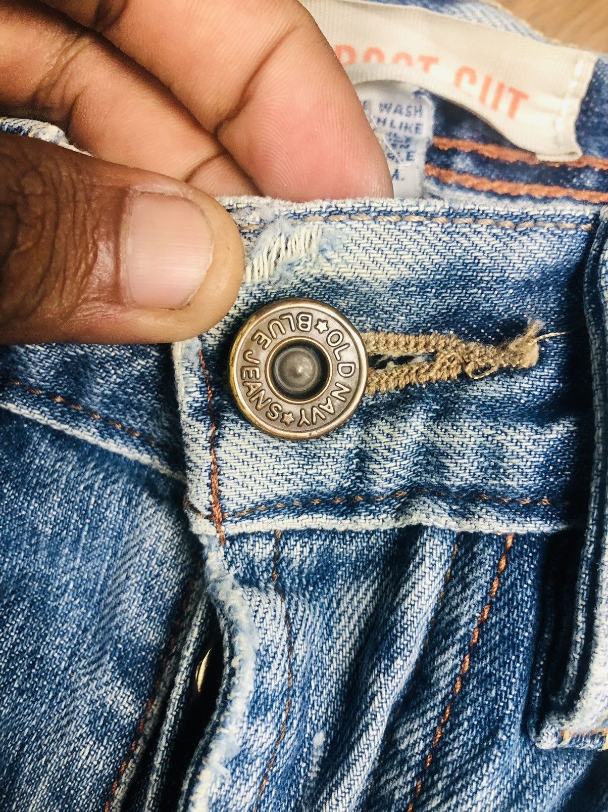 Old Navy Old Navy Bootcut Distress Jeans (36) Size US 30 / EU 46 - 9 Thumbnail
