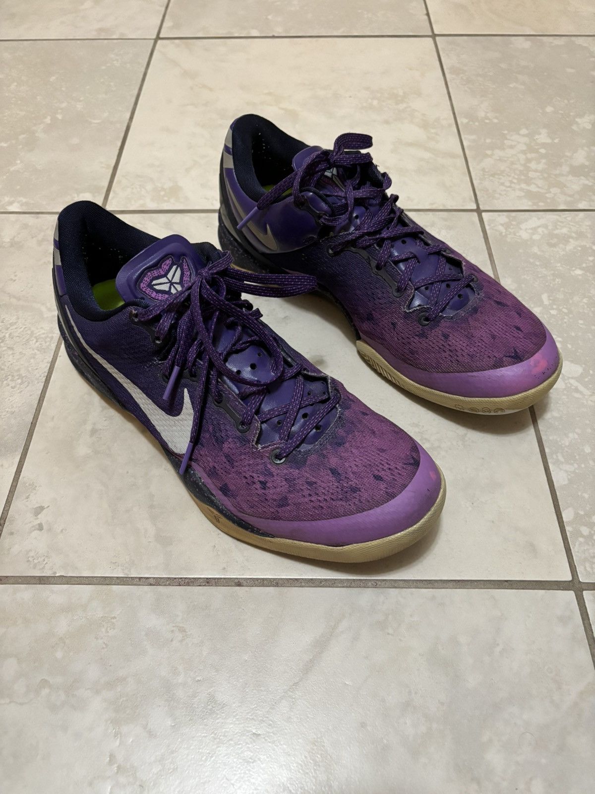 Nike Rare Nike Kobe 8 Playoffs Purple Platinum Shoes Size 9.5 Size US 9.5 / EU 42-43 - 4 Thumbnail
