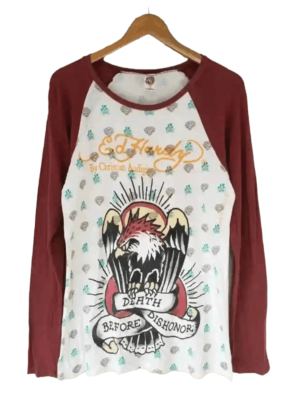Ed Hardy ❎ Ed Hardy Overprint T Size M / US 6-8 / IT 42-44 - 1 Thumbnail