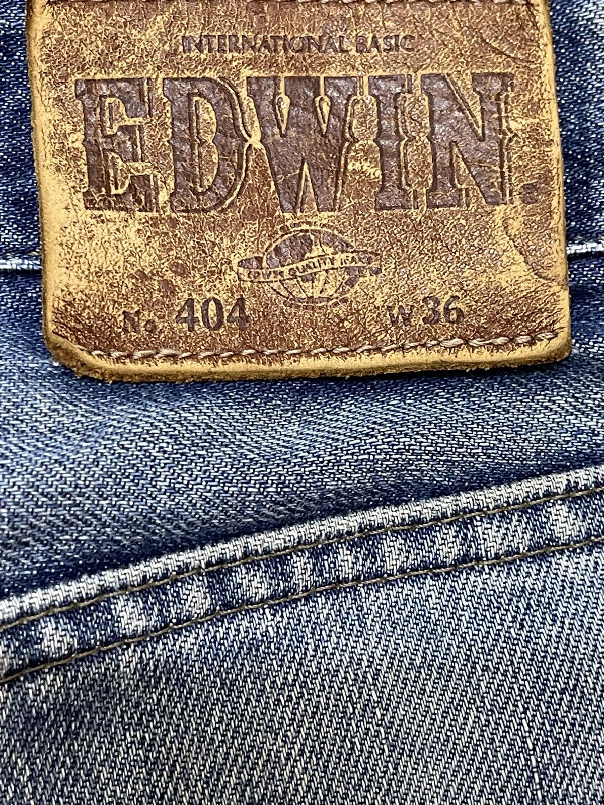 Edwin Vintage 90s Edwin 404 Mud Wash Distressed Style Baggy Jeans Size US 36 / EU 52 - 9 Thumbnail