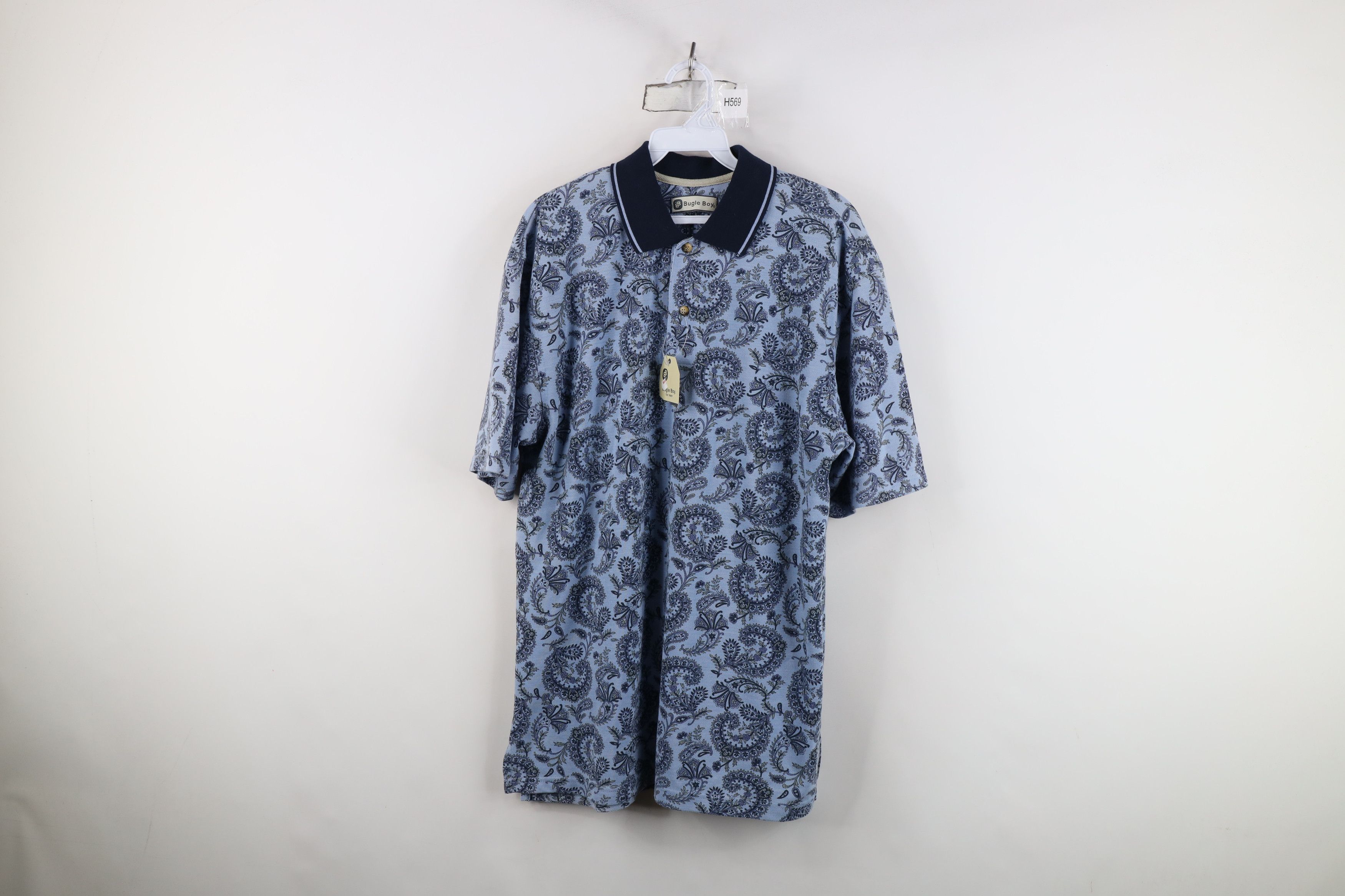 Vintage Deadstock Vintage 90s Y2K Streetwear Golf Polo Shirt Blue Size US M / EU 48-50 / 2 - 1 Thumbnail
