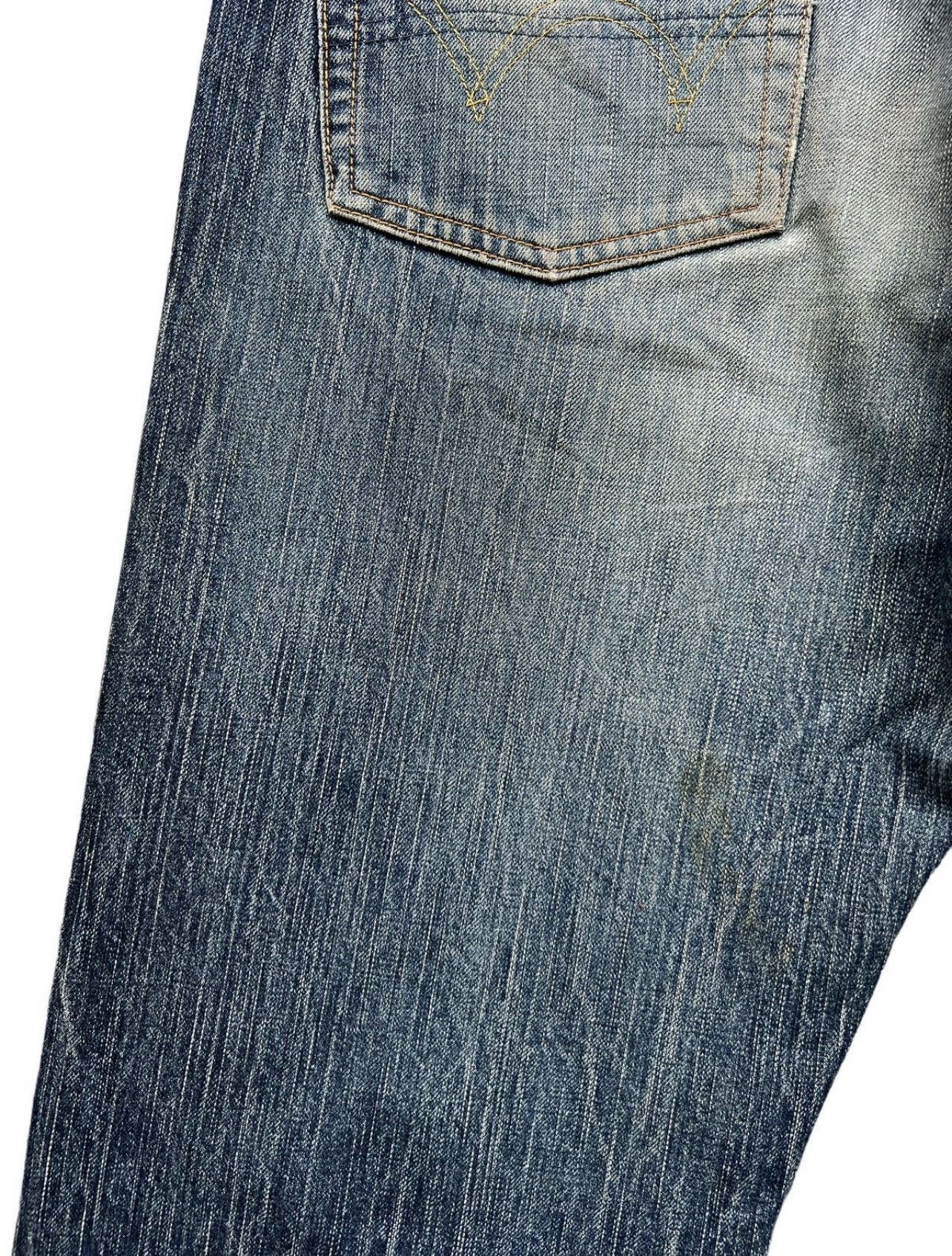 Edwin Vintage Edwin 505zx Selvedge Distressed Denim Jeans 33x31 Size US 33 - 6 Thumbnail