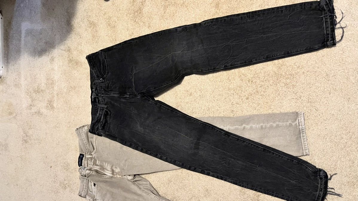 Abercrombie & Fitch Abercrombie Slim Jeans Black 31x32 Size US 31 - 2 Thumbnail