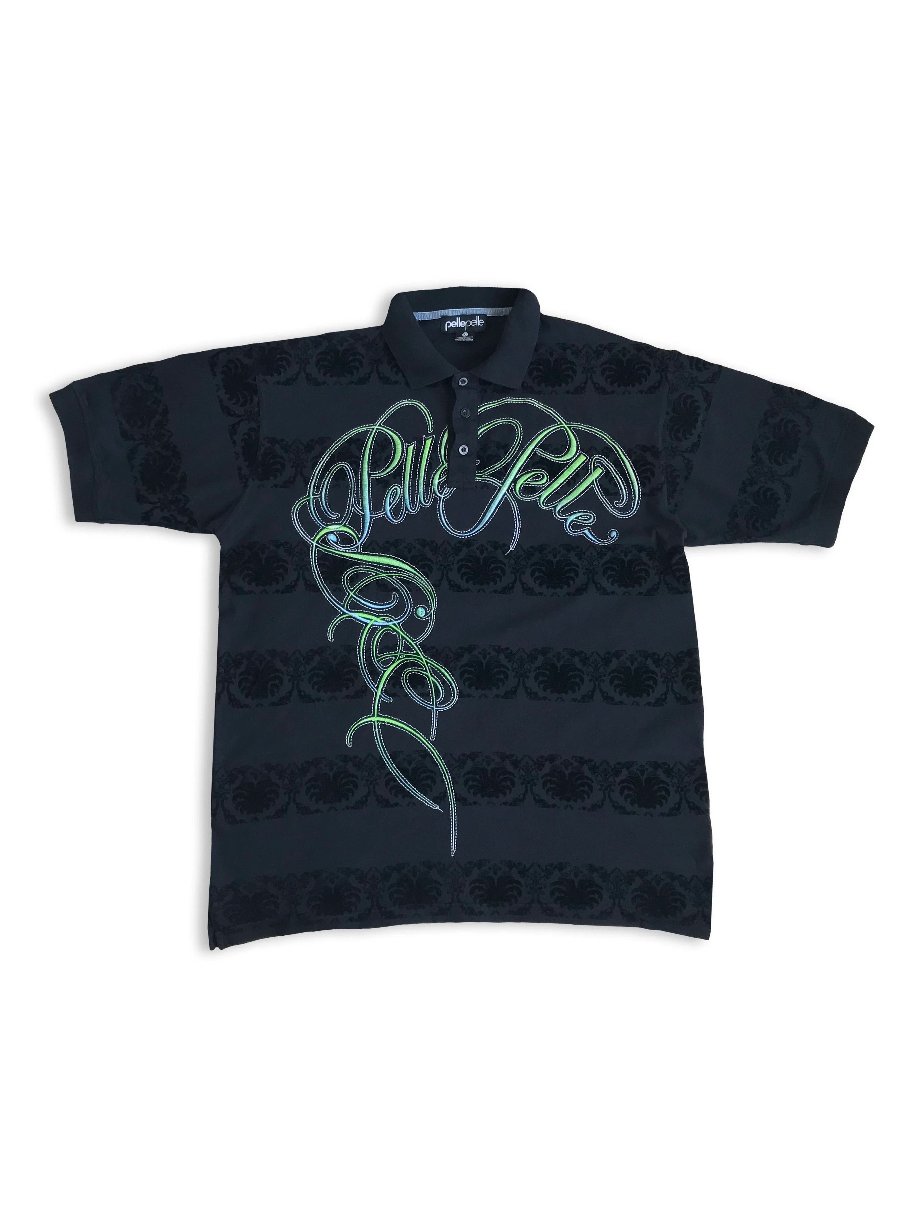 Pelle Pelle Vintage Y2K PELLE PELLE Polo Shirt Marc Buchanan Hip Hop Rap Size US XL / EU 56 / 4 - 1 Thumbnail