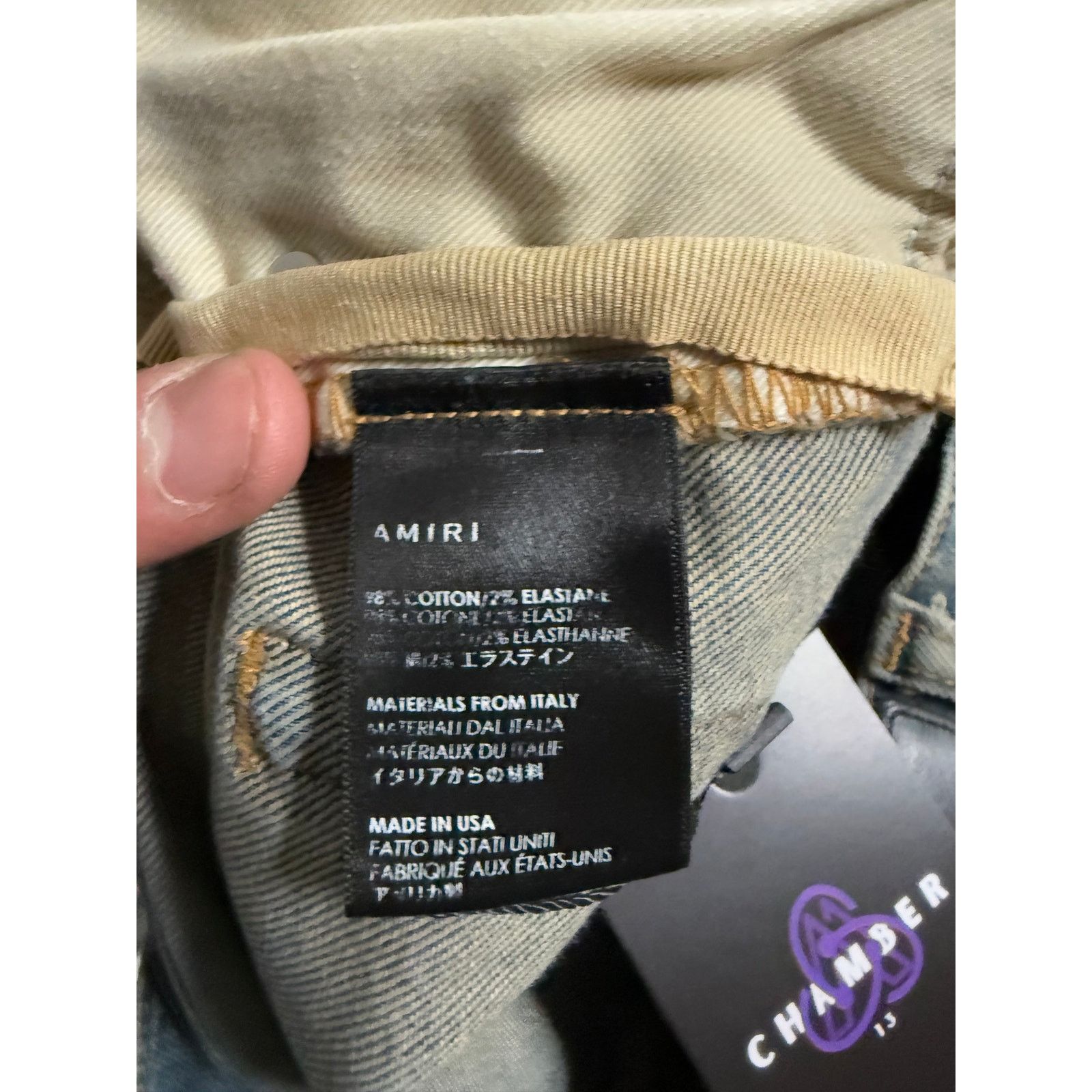 Amiri Amiri Age Wash Plain Knee Rip Used 34 Size US 34 / EU 50 - 4 Thumbnail