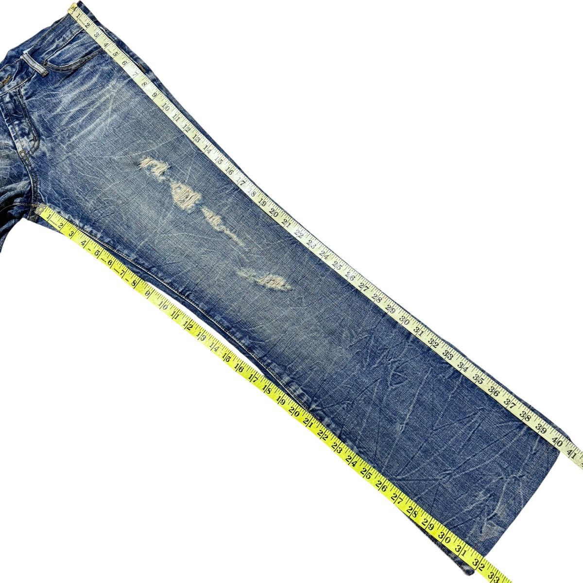semanticdesign Semantic Design Acid Wash Distressed Denim Flare Jeans Size US 32 / EU 48 - 15 Thumbnail