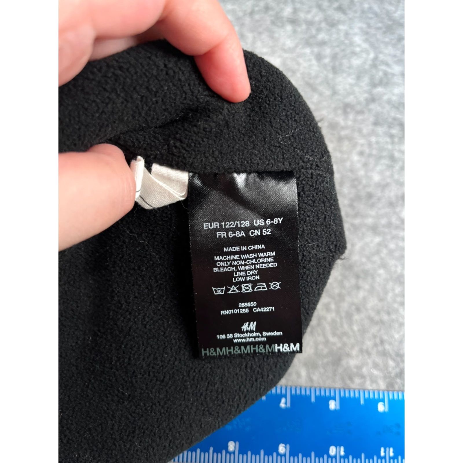 H&M H&M Beanie Skull Knit Adult One Size Gray Black Lined Acrylic Poly Hat Men Ski Beanie Streetwear Size ONE SIZE - 6 Thumbnail