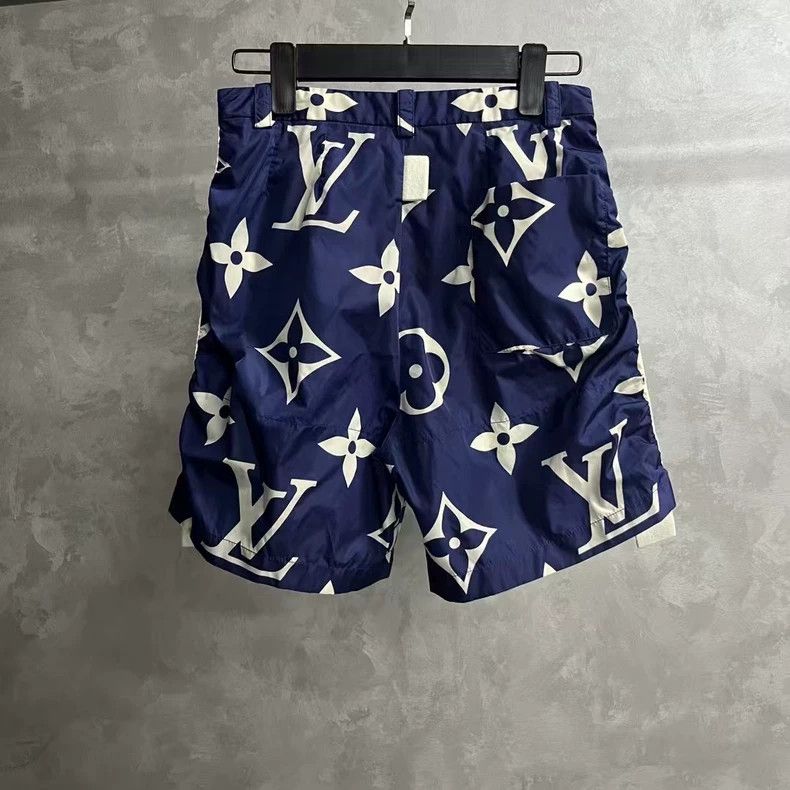 Louis Vuitton Louis Vuitton Blue Logo monogrammed print Bermuda slacks s Size US 34 / EU 50 - 5 Thumbnail