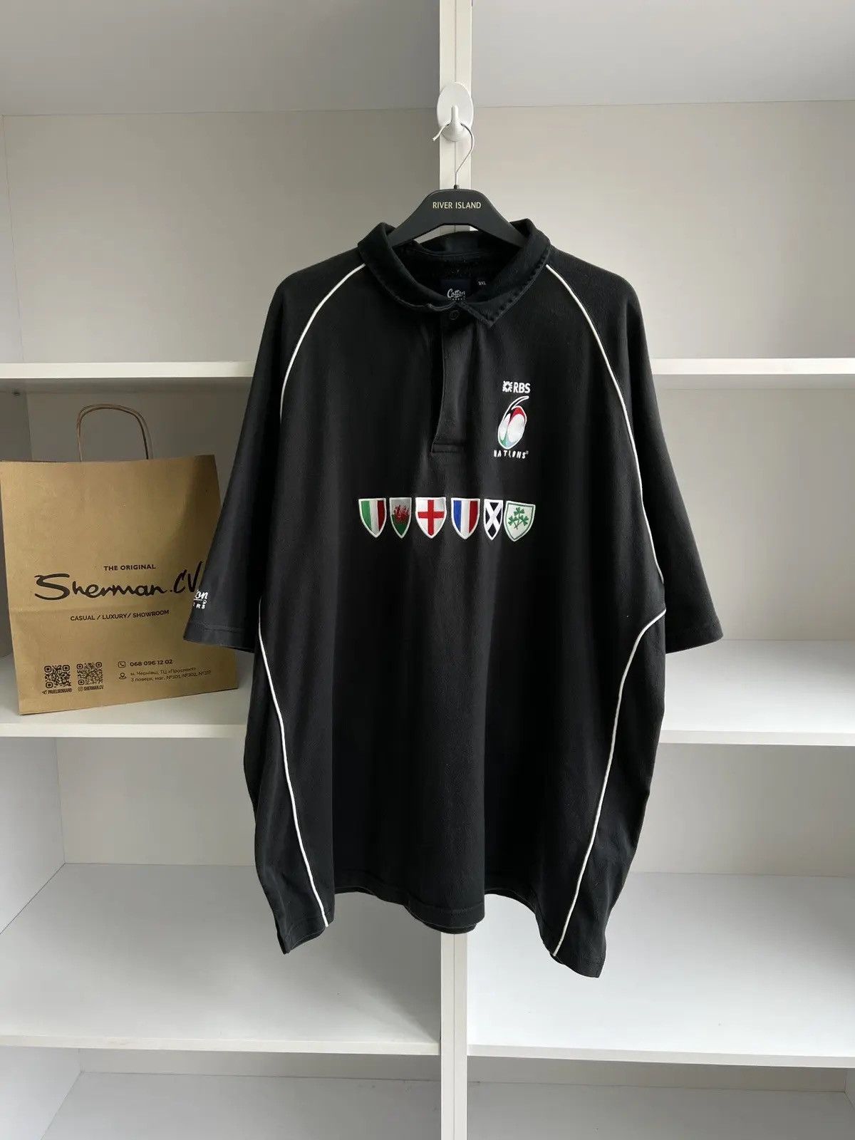Vintage Vintage RBS Six Nations Rugby Cotton Traders polo tee Size US XXL / EU 58 / 5 - 3 Thumbnail