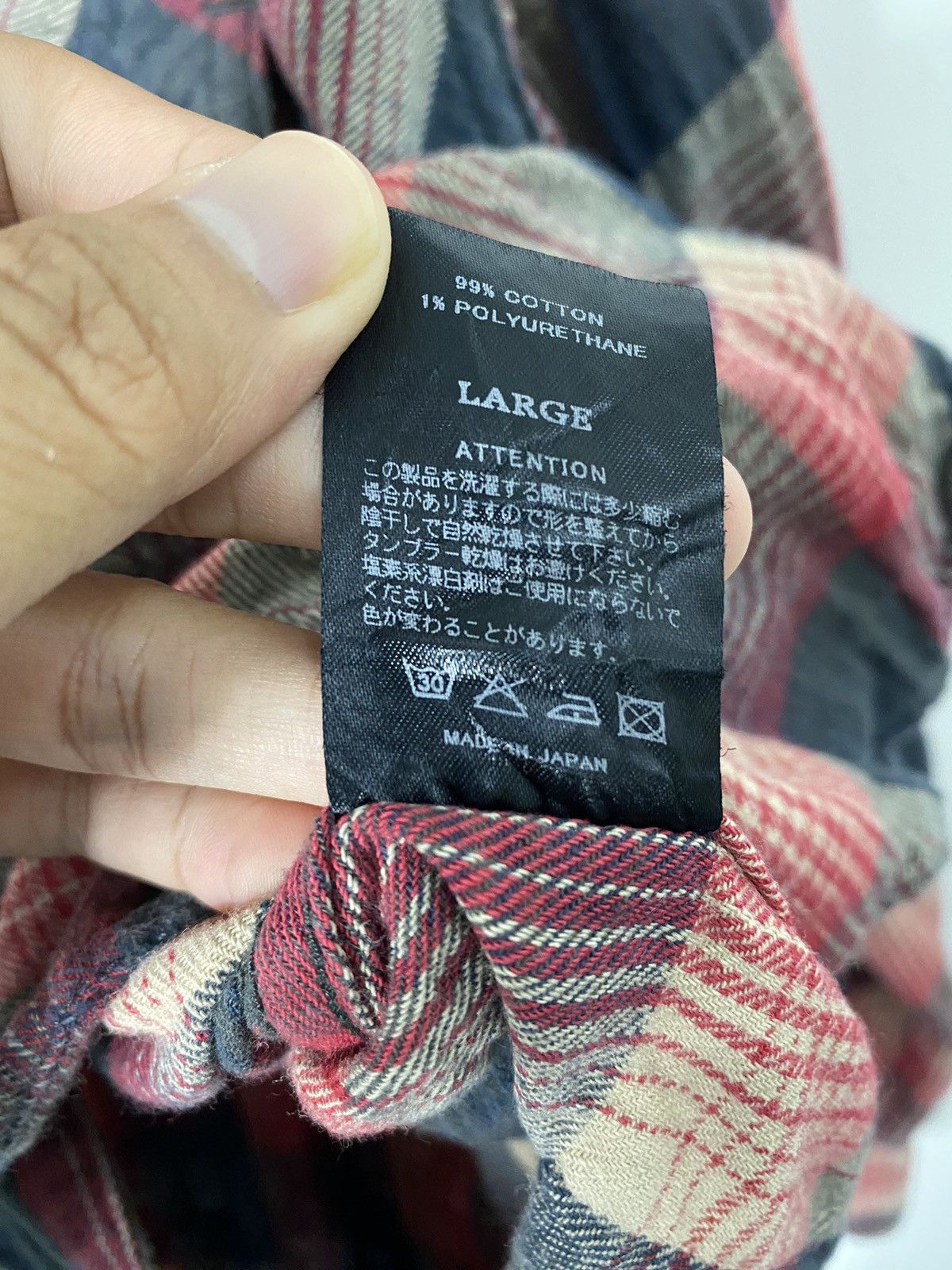 Japanese Brand Blackrebel Flannel Shirt Size US L / EU 52-54 / 3 - 6 Thumbnail