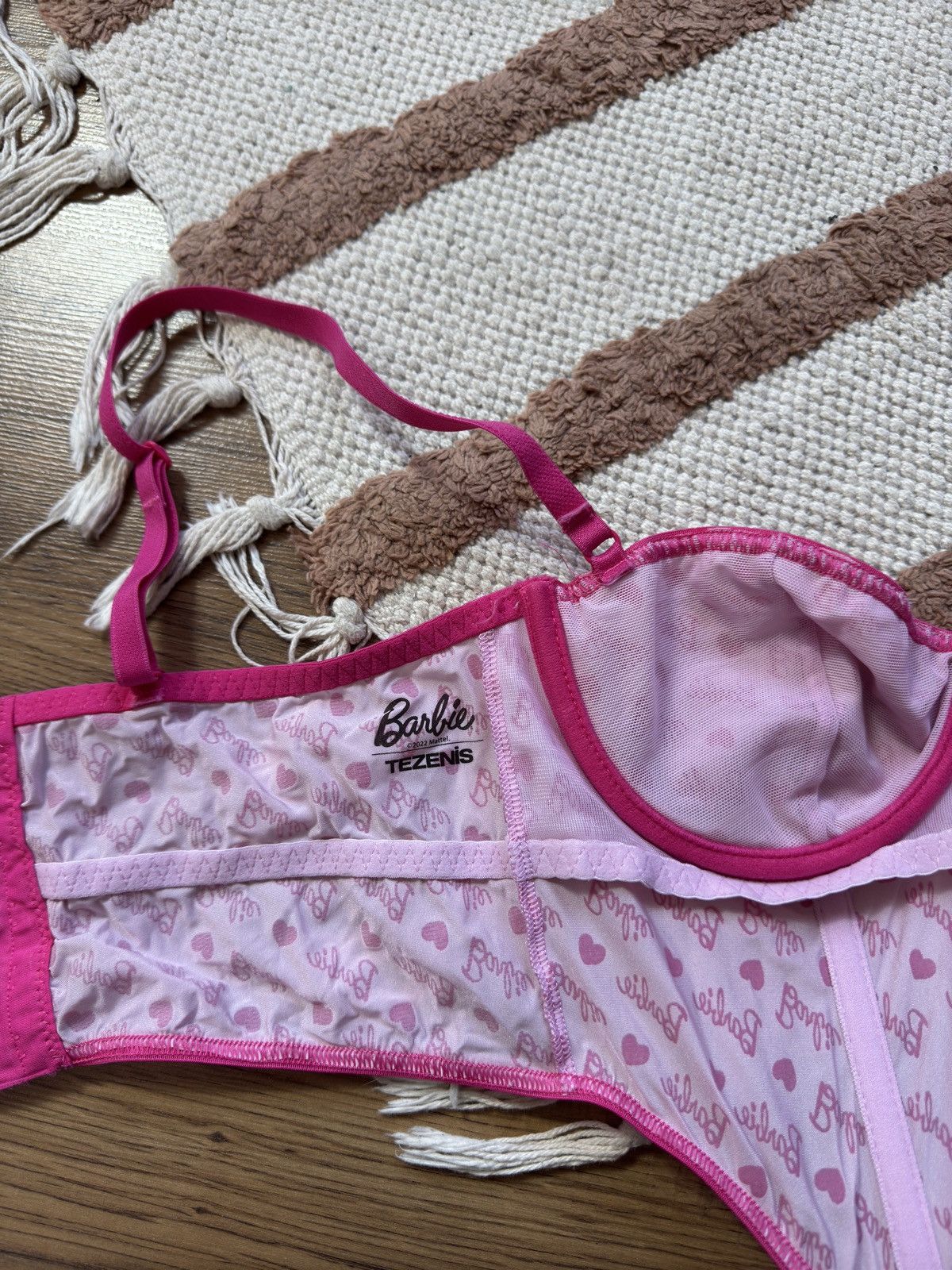 Vintage CUTE BARBIE MONOGRAM CORSET Size S / US 4 / IT 40 - 4 Thumbnail