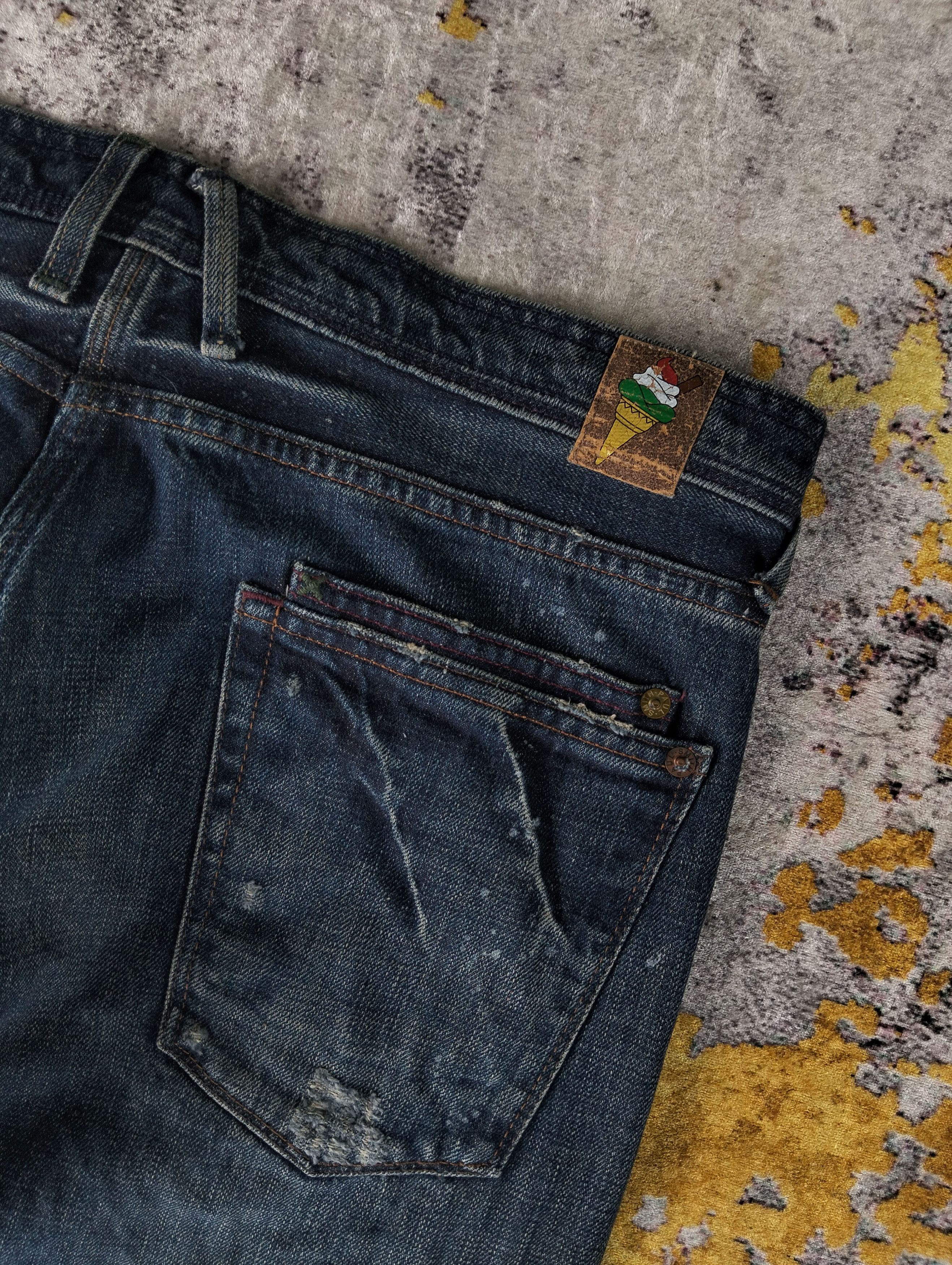 Paul Smith Paul Smith Jeans Button Fly Paint Splatter Distressed Denim Size US 32 / EU 48 - 6 Thumbnail