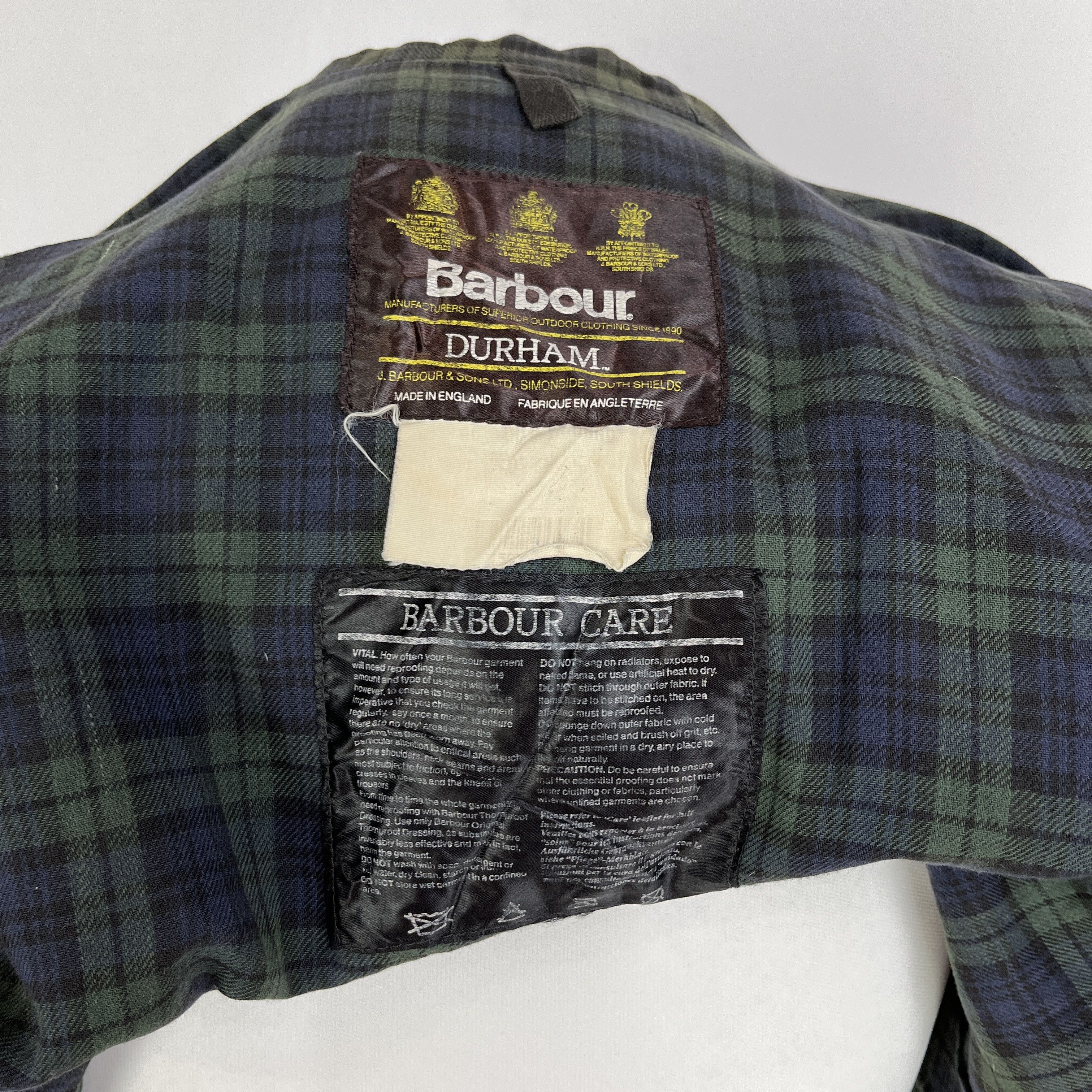Barbour Parka Barbour Kaki Durham Model – Taglia M Size US M / EU 48-50 / 2 - 11 Thumbnail