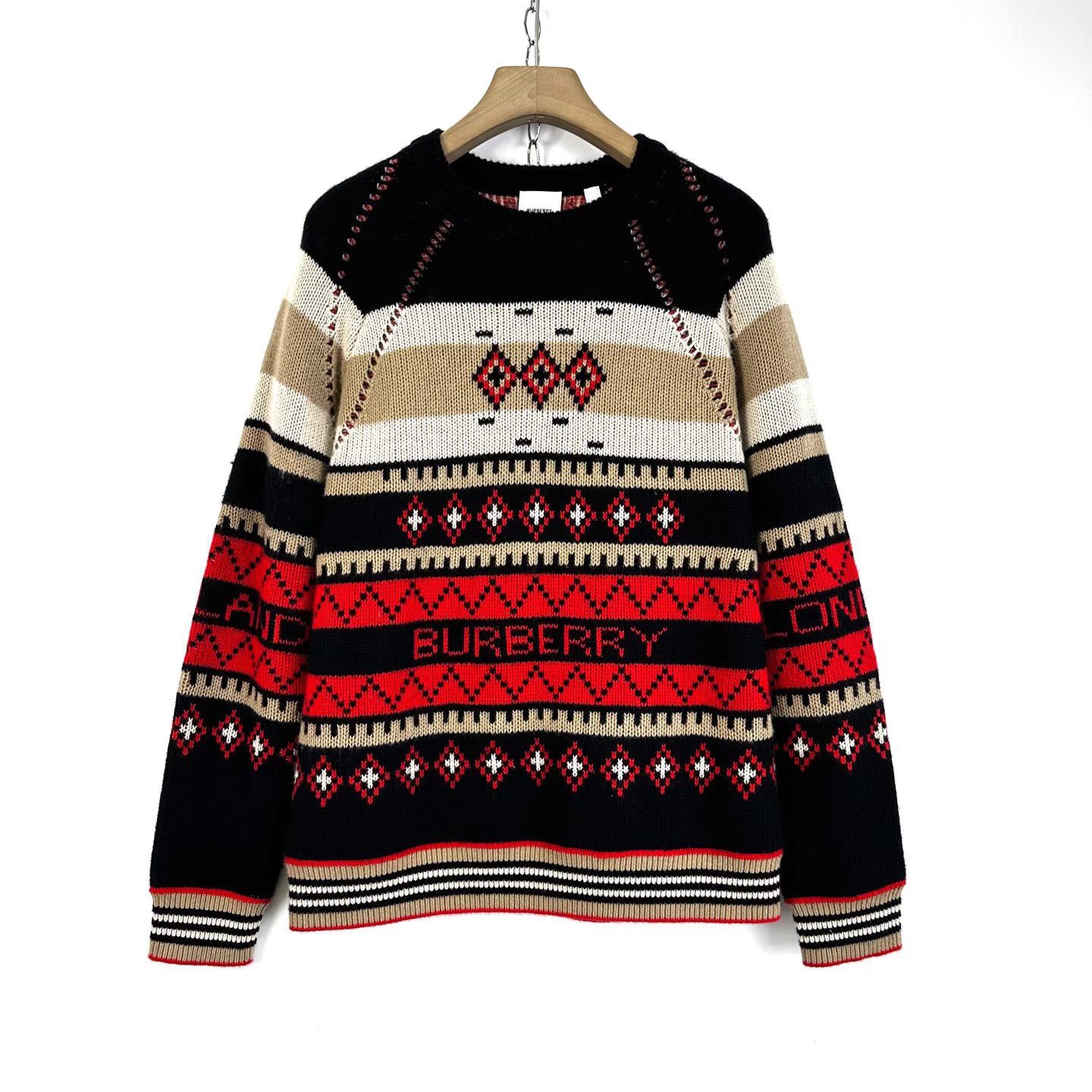 Burberry Burberry Men's Cashmere Vintage Knit Crew Neck Sweater K12 Size US S / EU 44-46 / 1 - 1 Thumbnail
