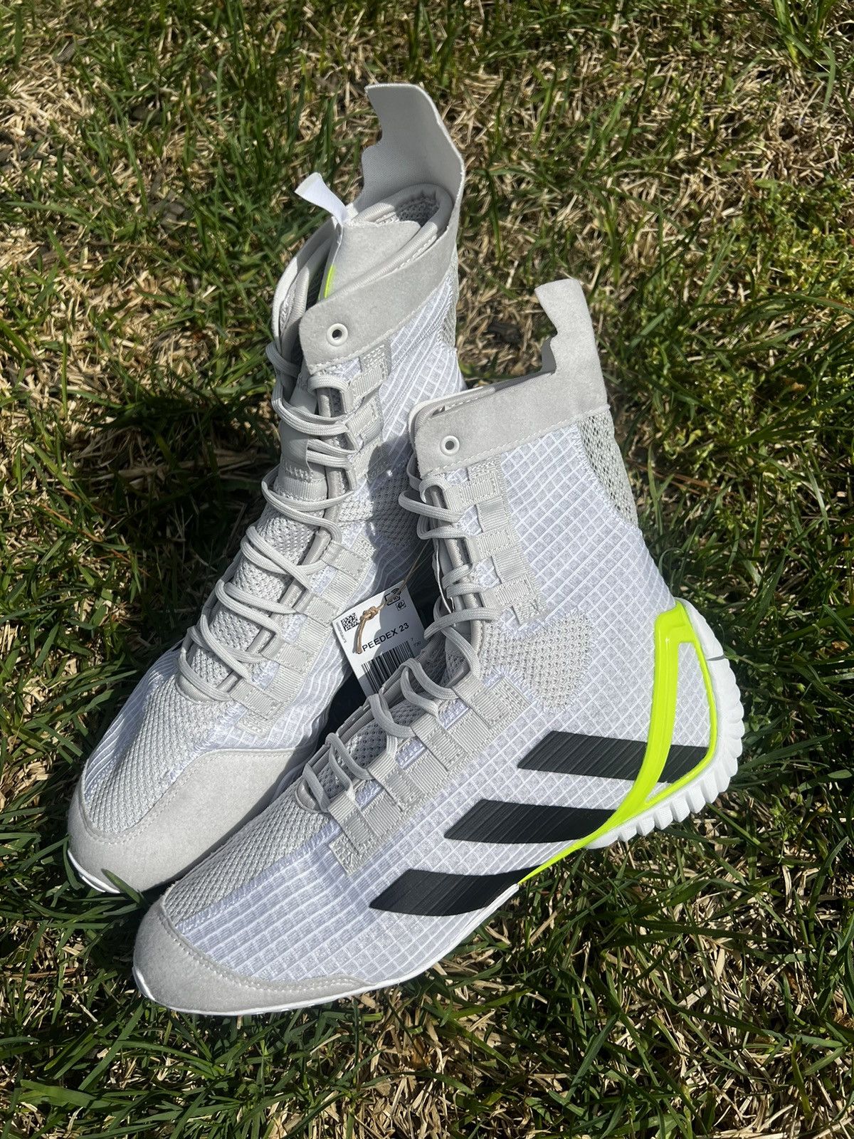Adidas NEW Adidas Speedex 23 size 7.5 Mens Boxing Shoes Boots White Size US 7.5 / EU 40-41 - 5 Thumbnail