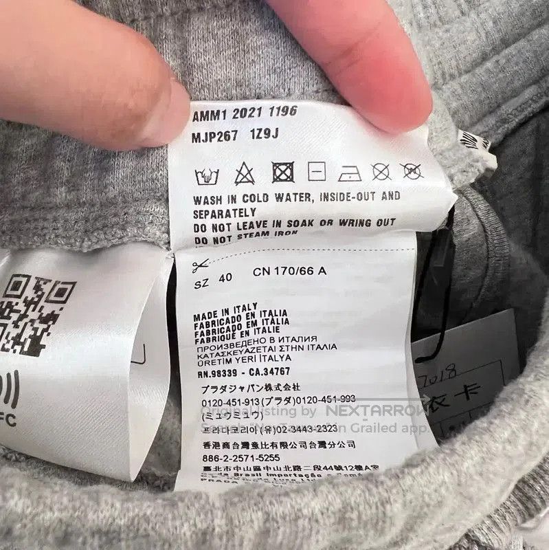 Miu Miu Miu Miu Gray Cotton Women's Shorts . Size 28" / US 6 / IT 42 - 5 Thumbnail