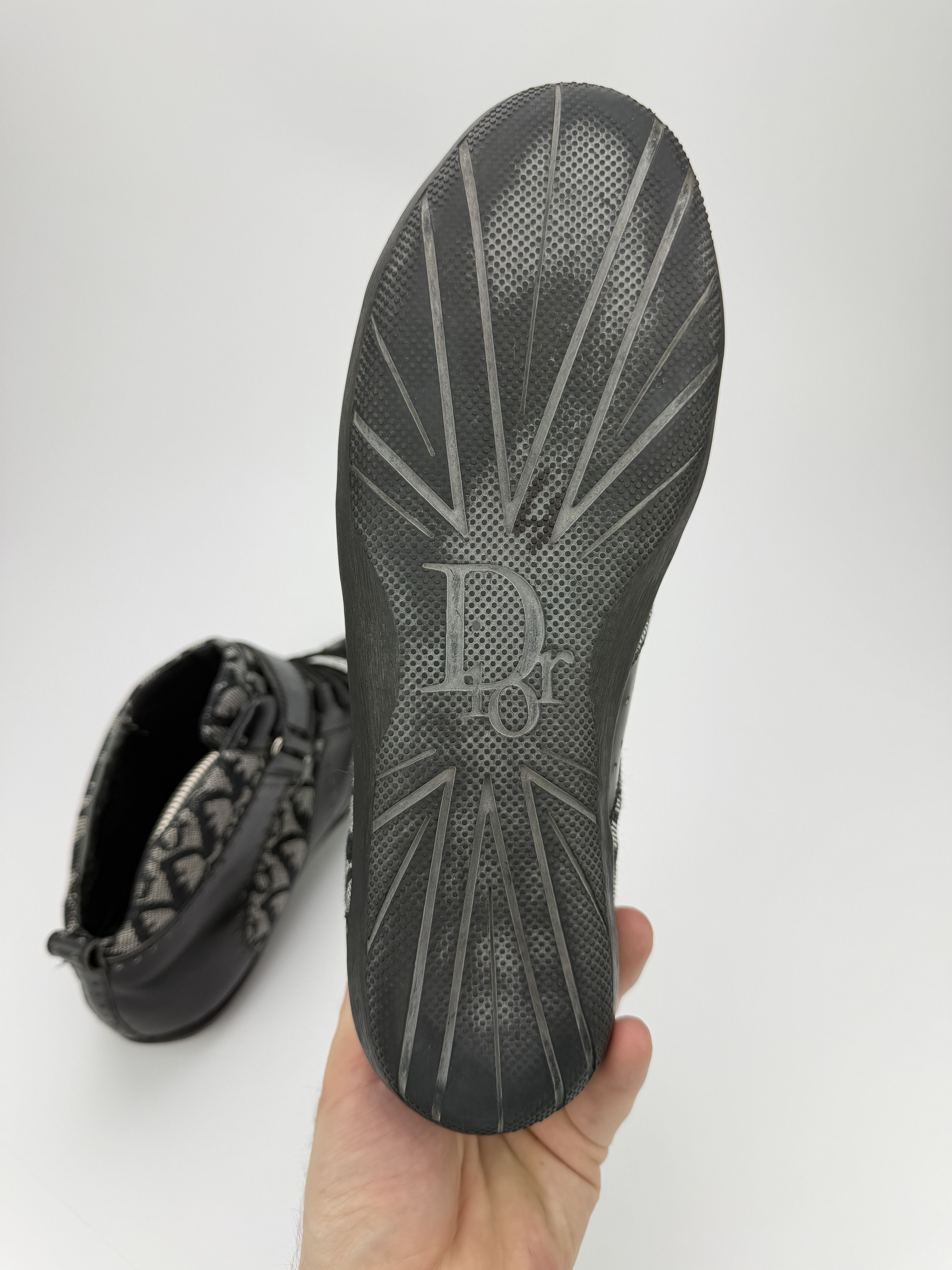 Dior Vintage Dior Mid Monogram Leather Sneakers Shoes Size US 6.5 / EU 39-40 - 12 Thumbnail