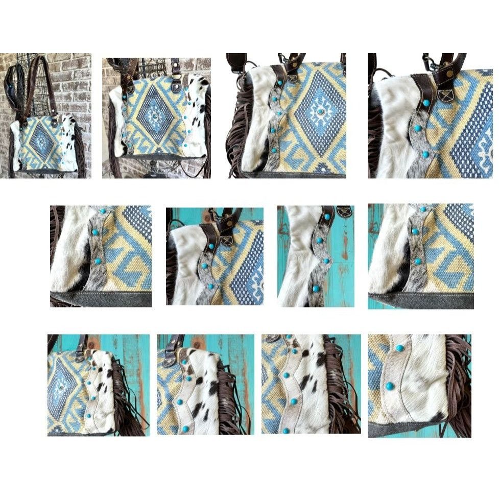 Other Myra Bag Crashing Waves Crossbody Tote Saddle Blanket Purse Size ONE SIZE - 5 Thumbnail