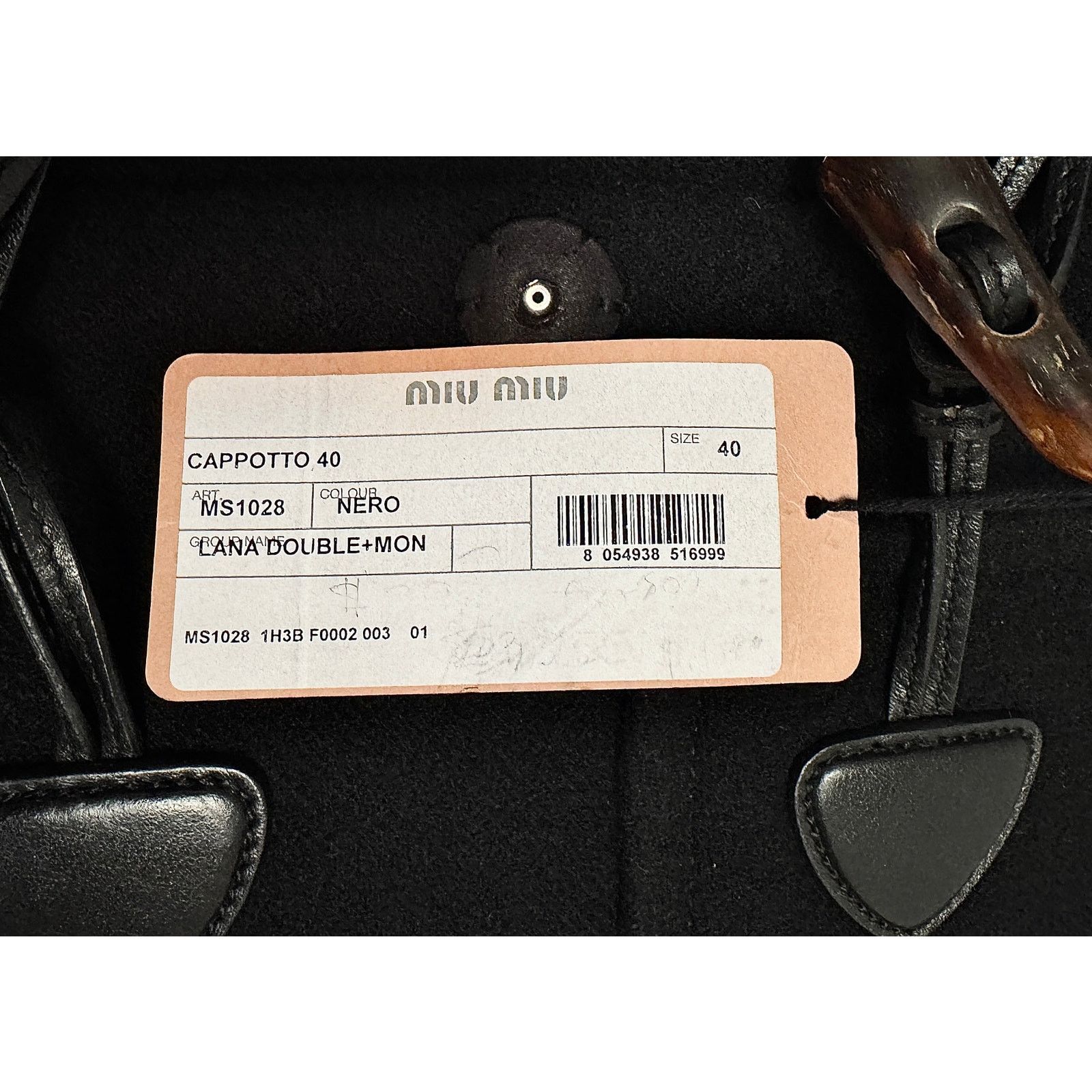 Miu Miu Miu Miu NWT Wool Leather-Trimmed Shearling Duffle Coat Size S / US 4 / IT 40 - 10 Thumbnail