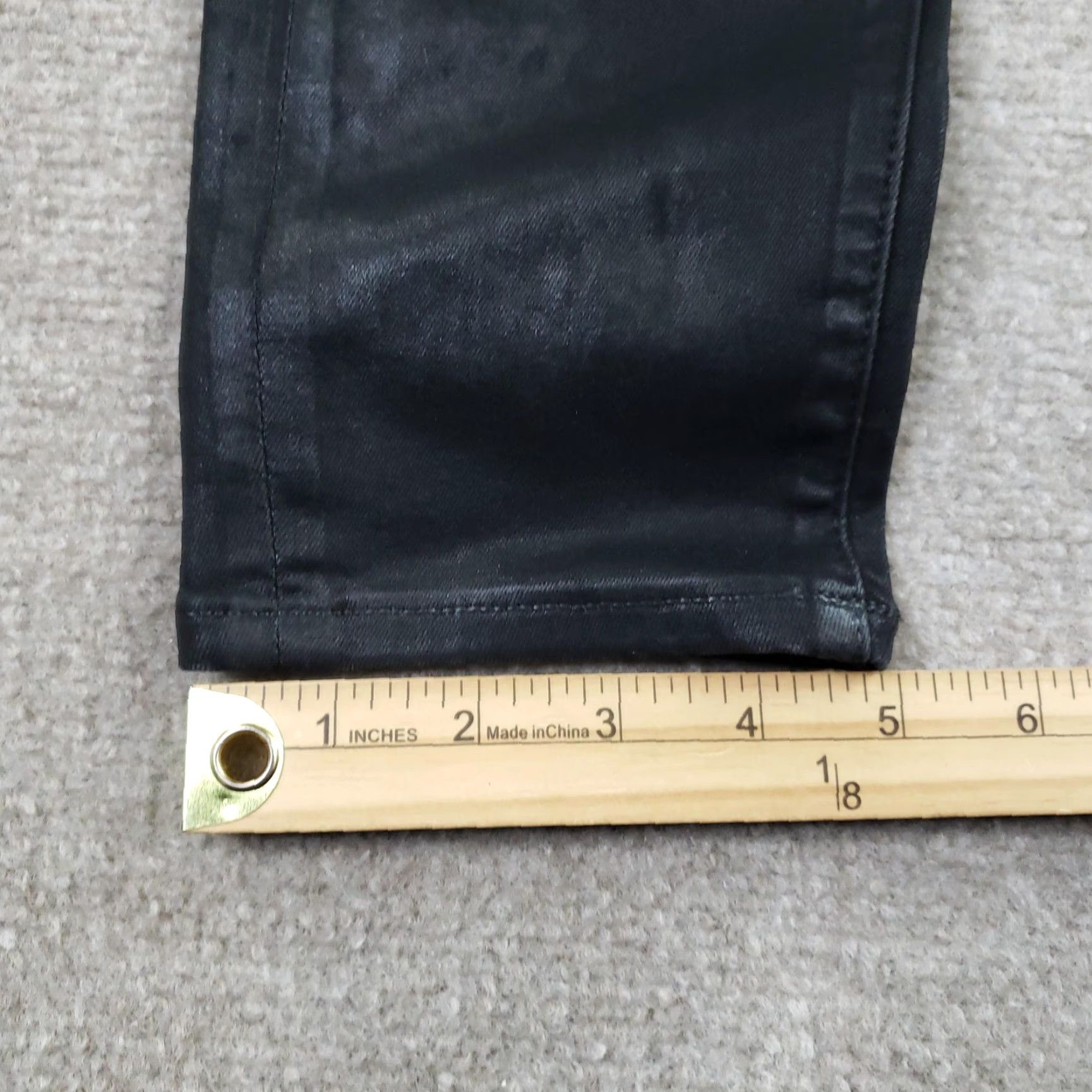 7 For All Mankind 7 For All Mankind Pants Womens 29 Black Coated Skinny Ankle Denim 7 For All Mankind Pants Womens 29 Black Coated Skinny Ankle Denim Size 29" - 4 Thumbnail