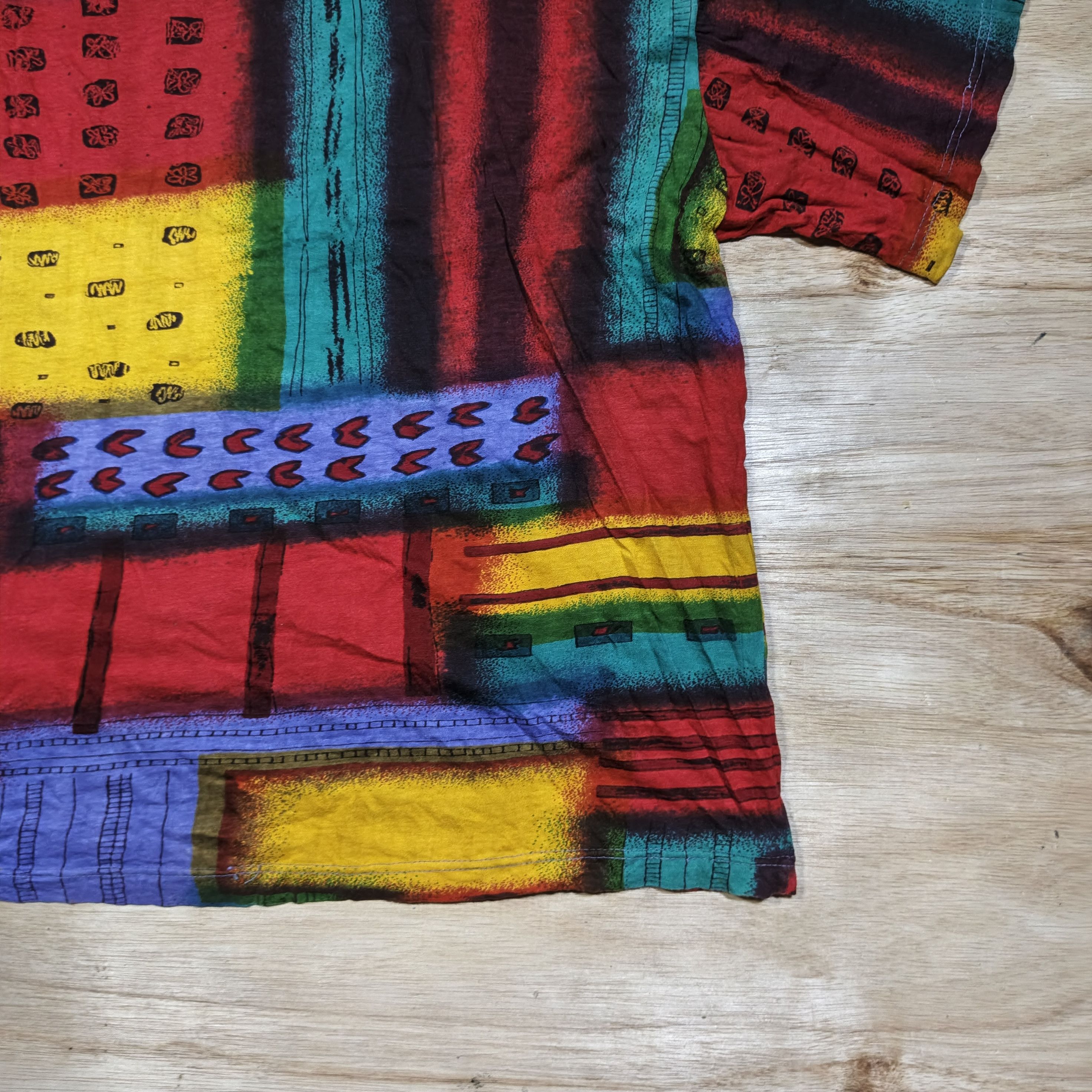 Vintage 90's MAHILA COLLECTIONS Abstract Pattern Aesthetic Size US XL / EU 56 / 4 - 12 Thumbnail
