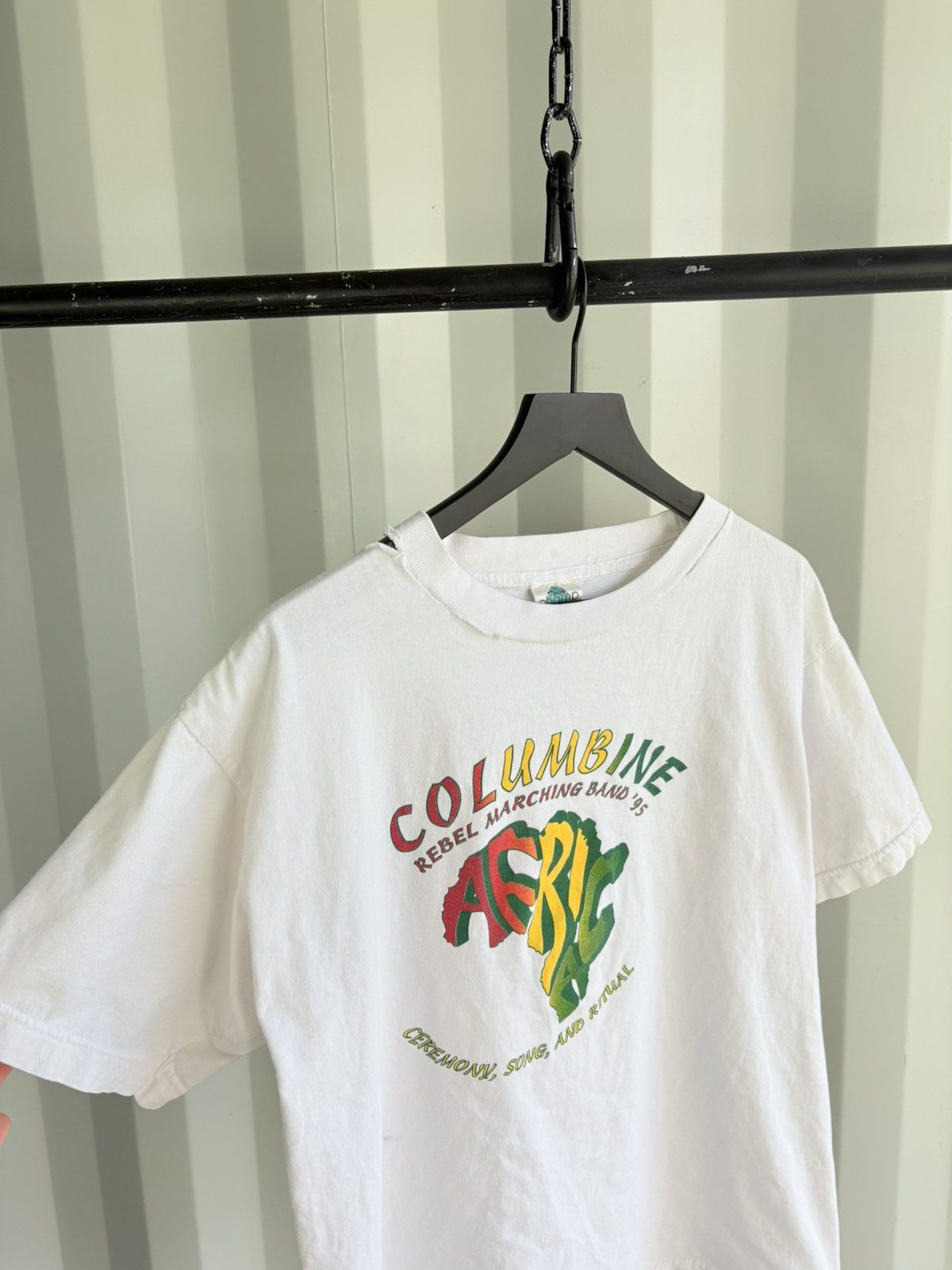 Vintage Thrashed Columbine Distressed Sun Faded ERD GRUNGE Band Size US XL / EU 56 / 4 - 4 Thumbnail