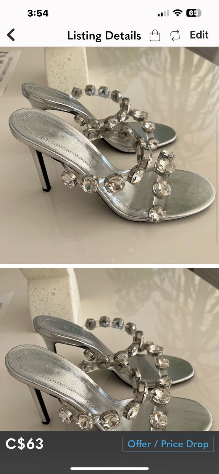 Zara Zara Rhinestone heels 11 Size US 11 / IT 41 - 3 Thumbnail