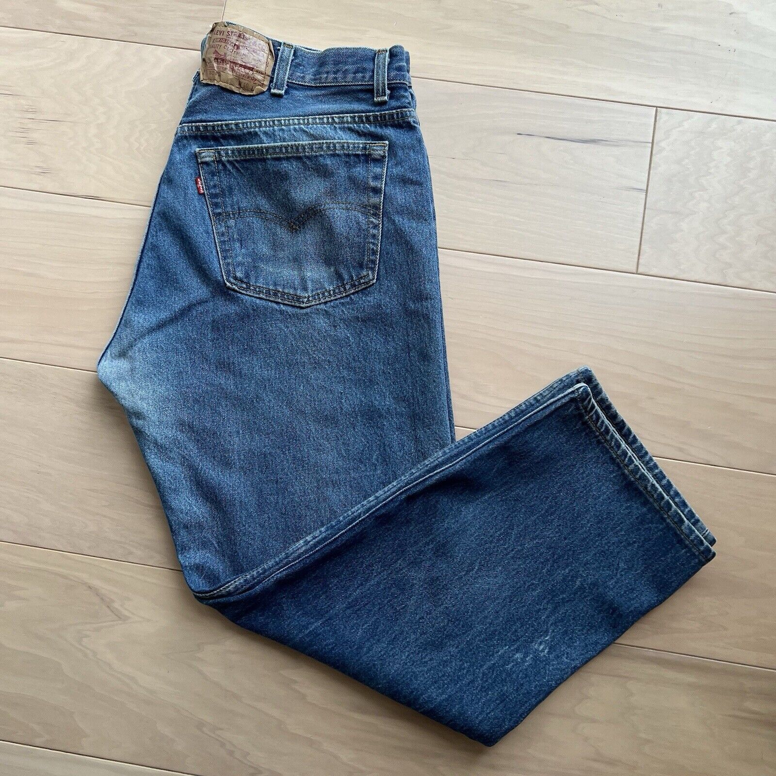 Levi's × Vintage Vintage Levis 501 Jeans 36 Blue Denim Made in USA Workwear Size US 36 / EU 52 - 11 Thumbnail