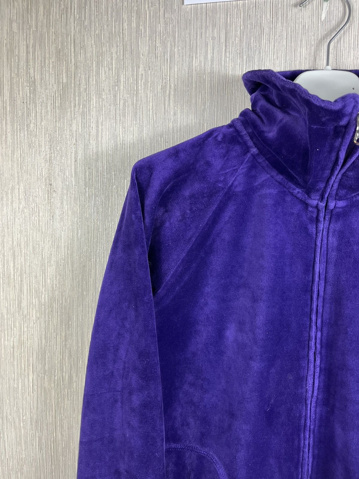 Polo Ralph Lauren × Ralph Lauren × Vintage Vintage Ralph Lauren velvet track top zip y2k sweatshirt Size L / US 10 / IT 46 - 5 Thumbnail