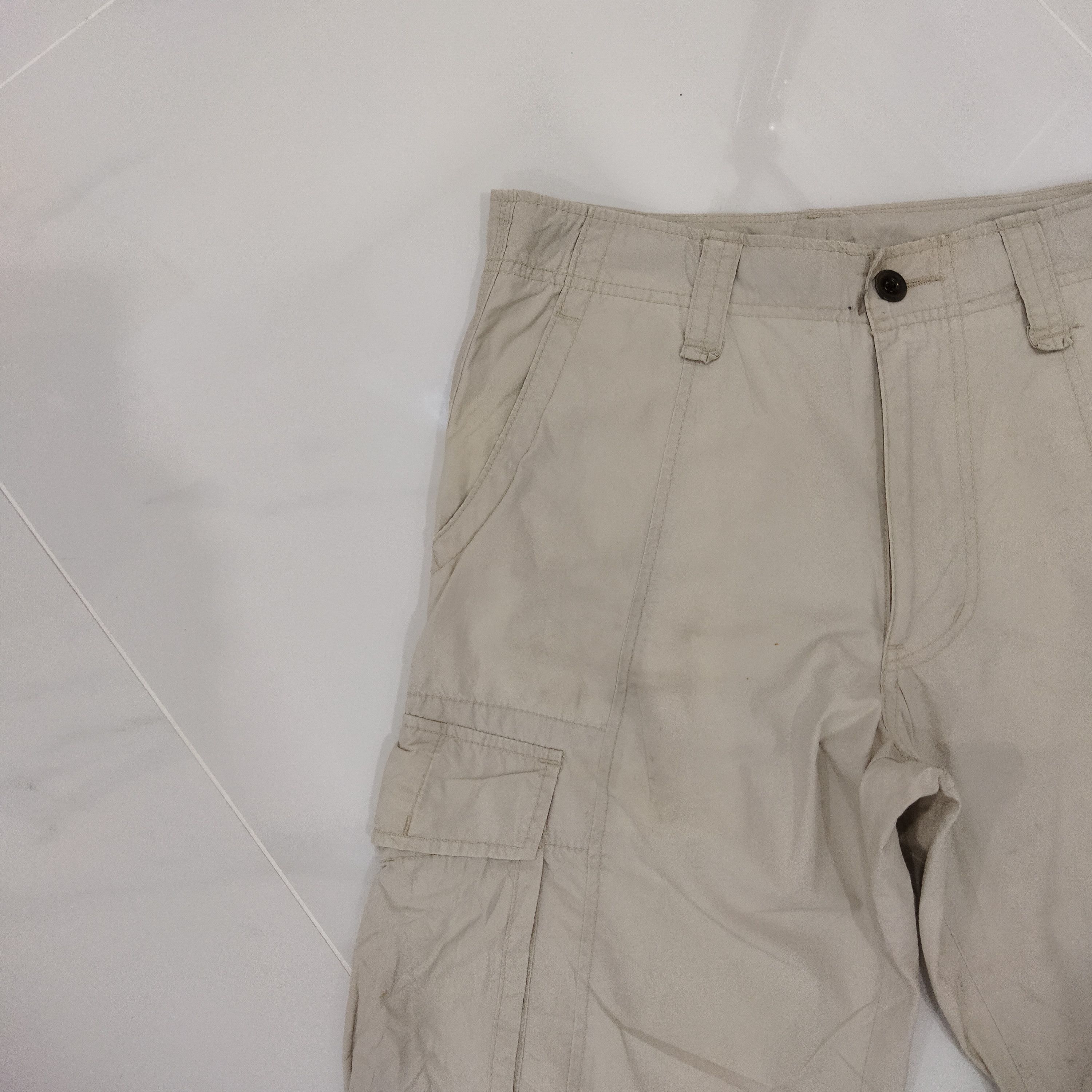 Japanese Brand × Uniqlo UNIQLO FADED WHITE CARGO PANTS Size US 30 / EU 46 - 4 Thumbnail