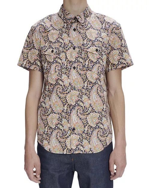 A.P.C. Chemisette Jim Orange shirt Size US S / EU 44-46 / 1 - 5 Thumbnail