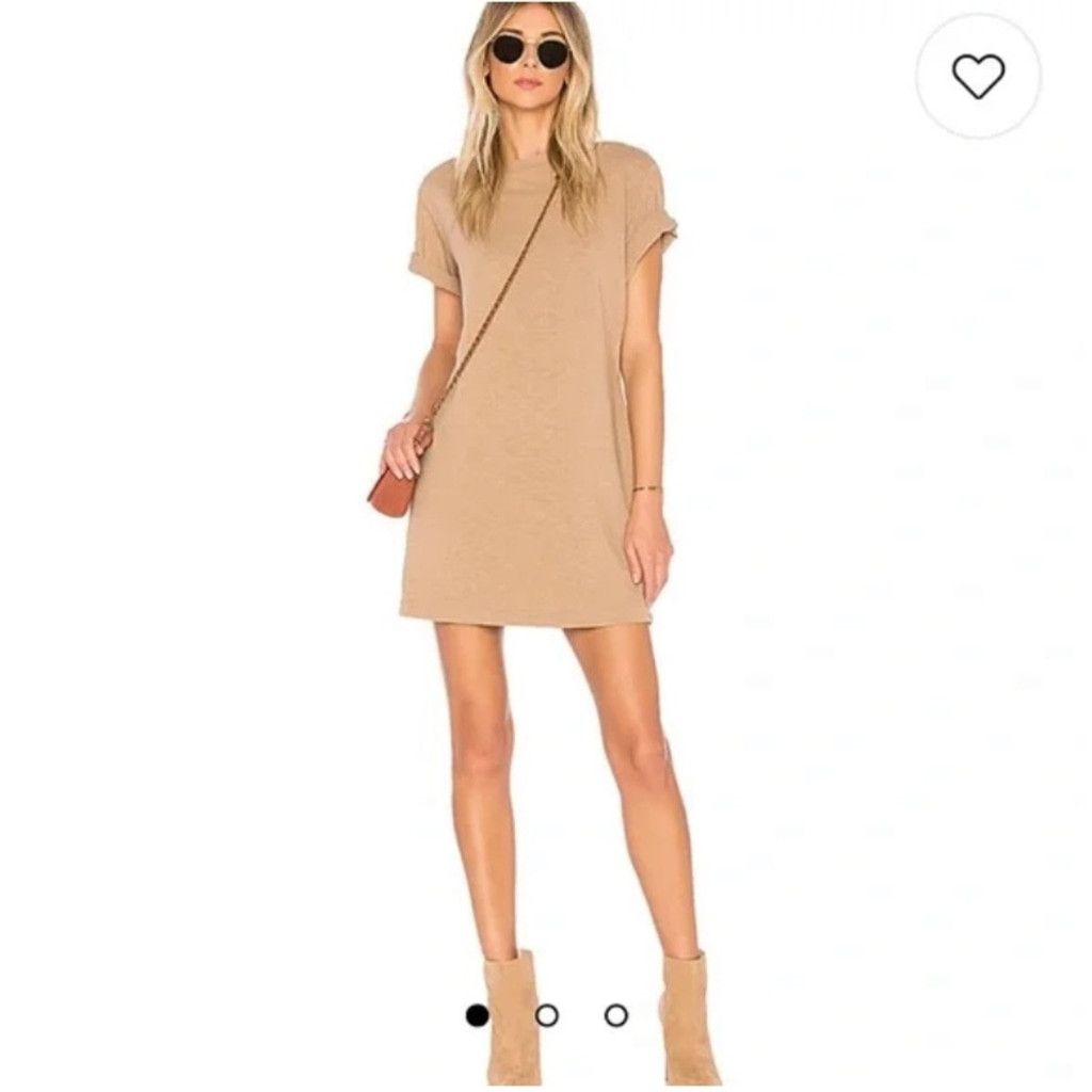 COTTONCITIZEN REVOLVE x COTTON CITIZEN Tokyo T-Shirt Mini Dress Tan Size M Size L / US 10 / IT 46 - 1 Thumbnail